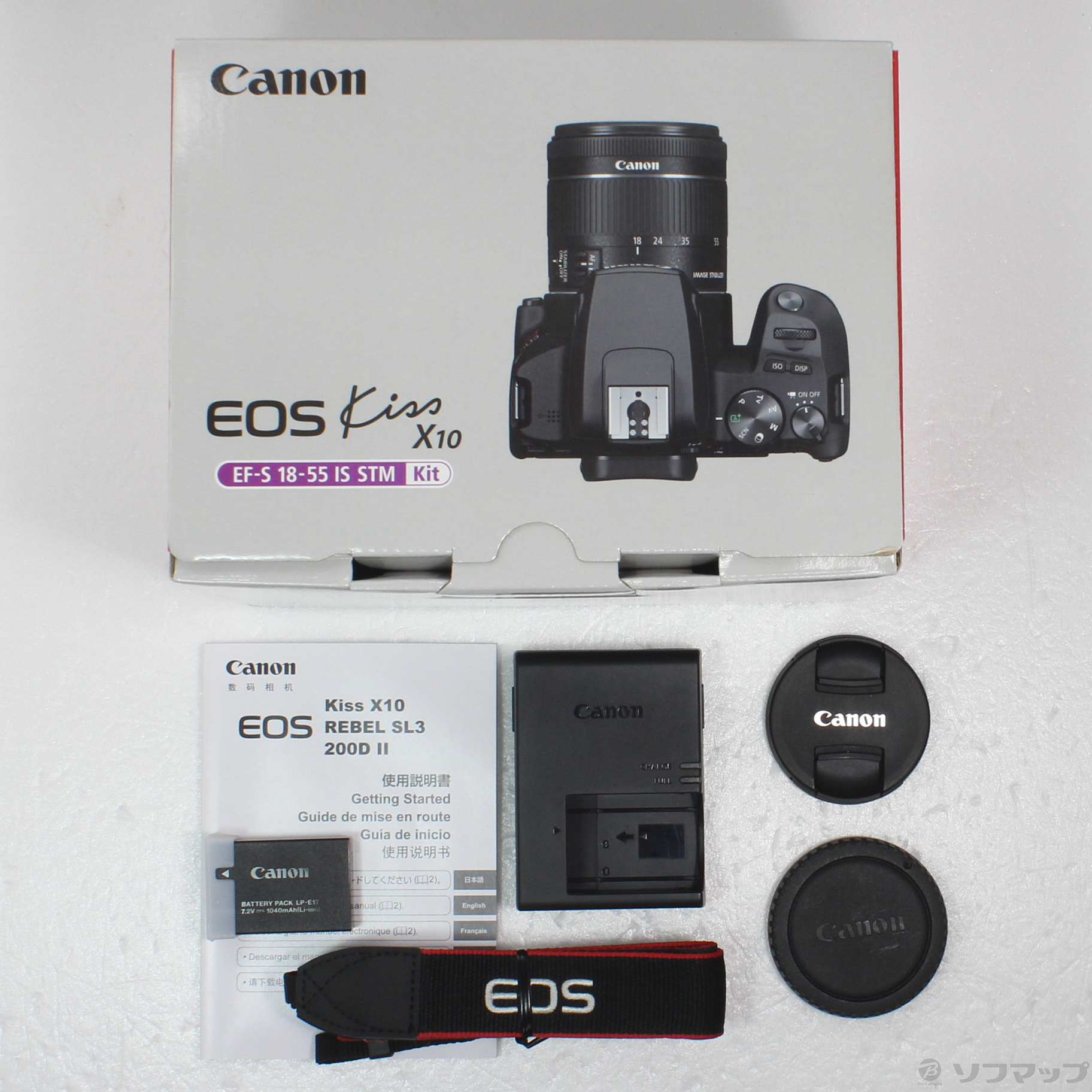 良品》Canon EOS Kiss X10 EF-S18-55 IS STM レンズキット