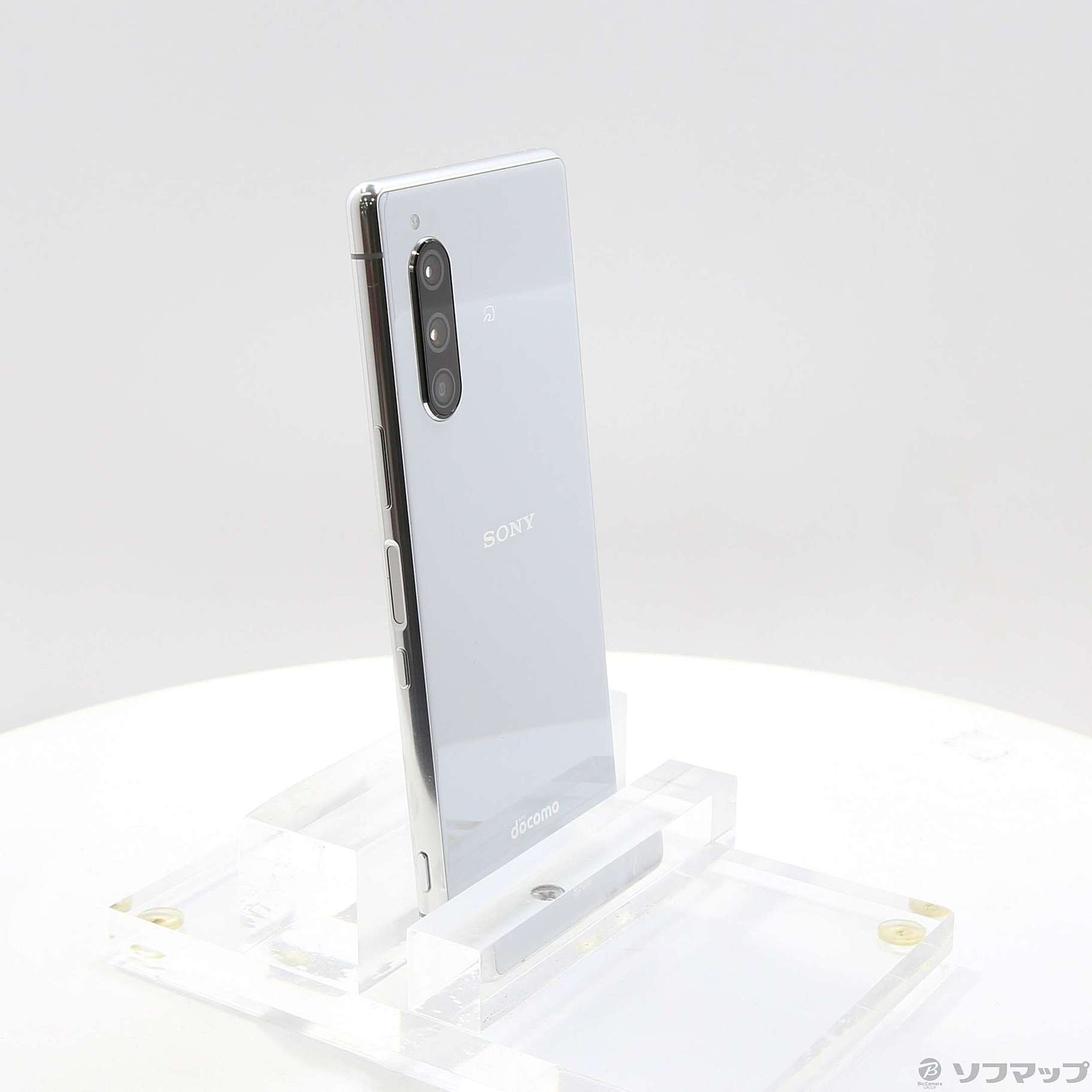 中古】Xperia 5 64GB グレー SO-01M docomoロック解除SIMフリー