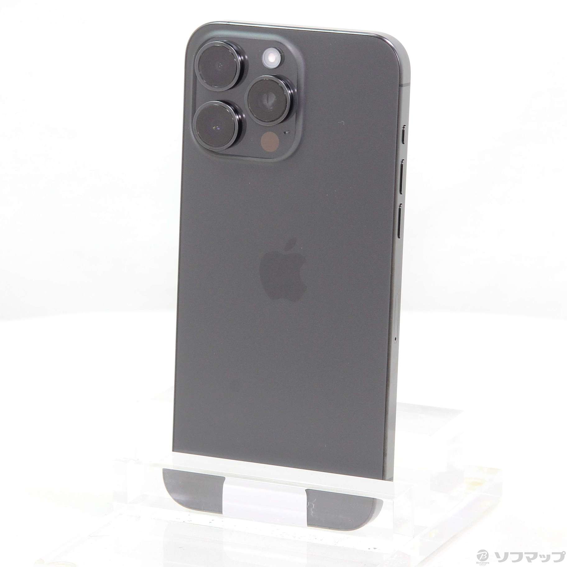 中古】iPhone15 Pro Max 256GB ブラックチタニウム MU6P3J／A SIM