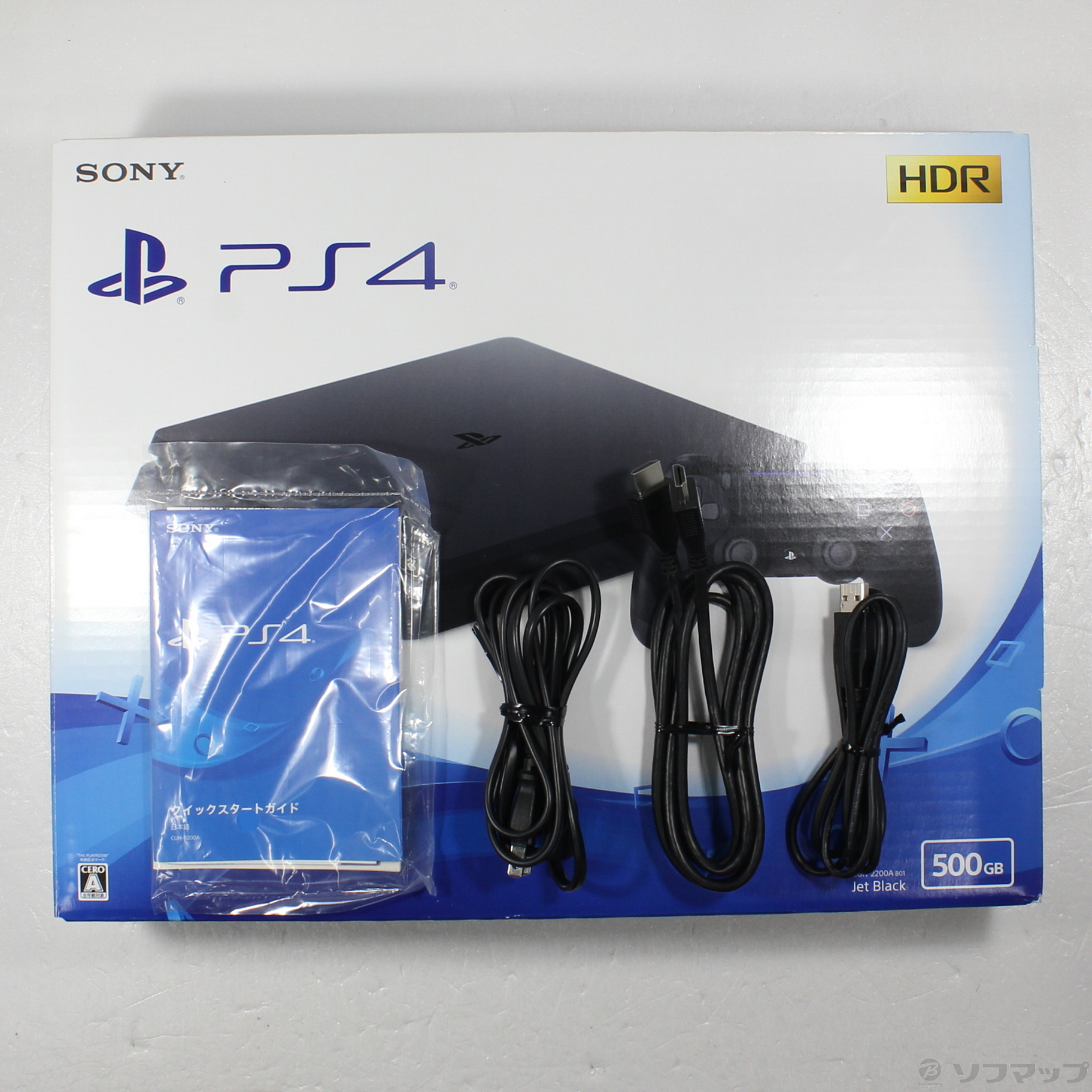 PlayStation4 CUH-2200A B01ジェットブラック 500GB-