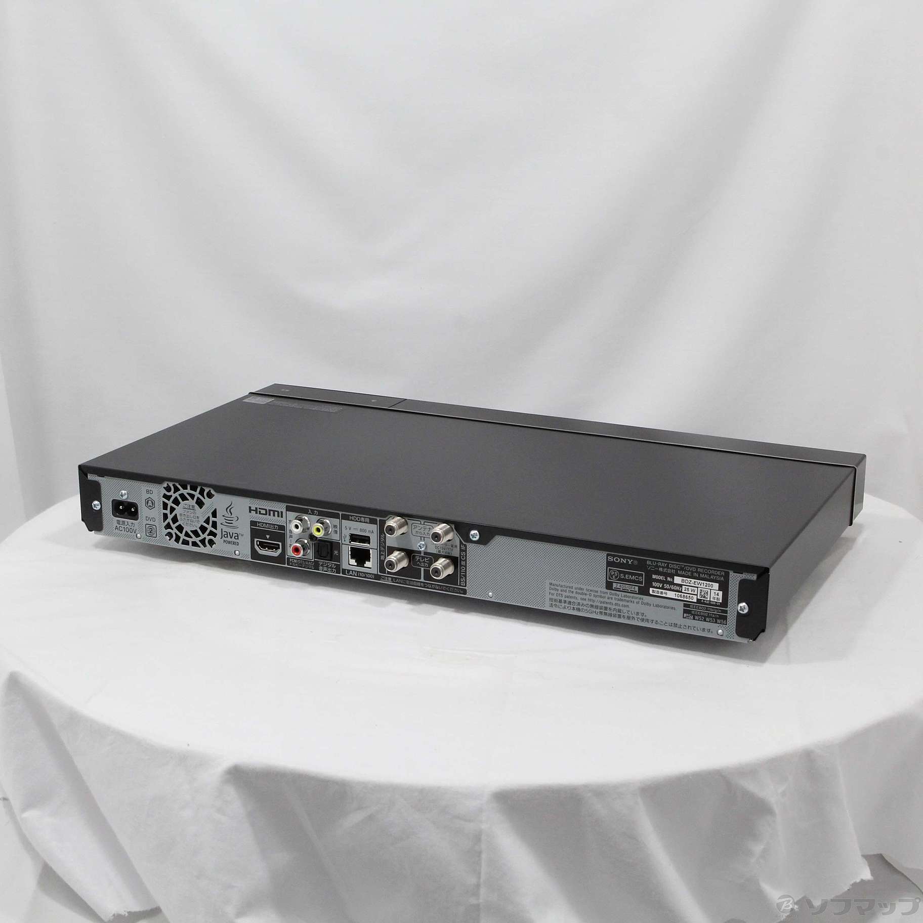 SONY ソニー Blu-rayレコーダー BDZ-EW1200 2014年製 BDZ-EW1200/BDZ-EW520 主な仕様 | ブルーレイディスクレコーダー