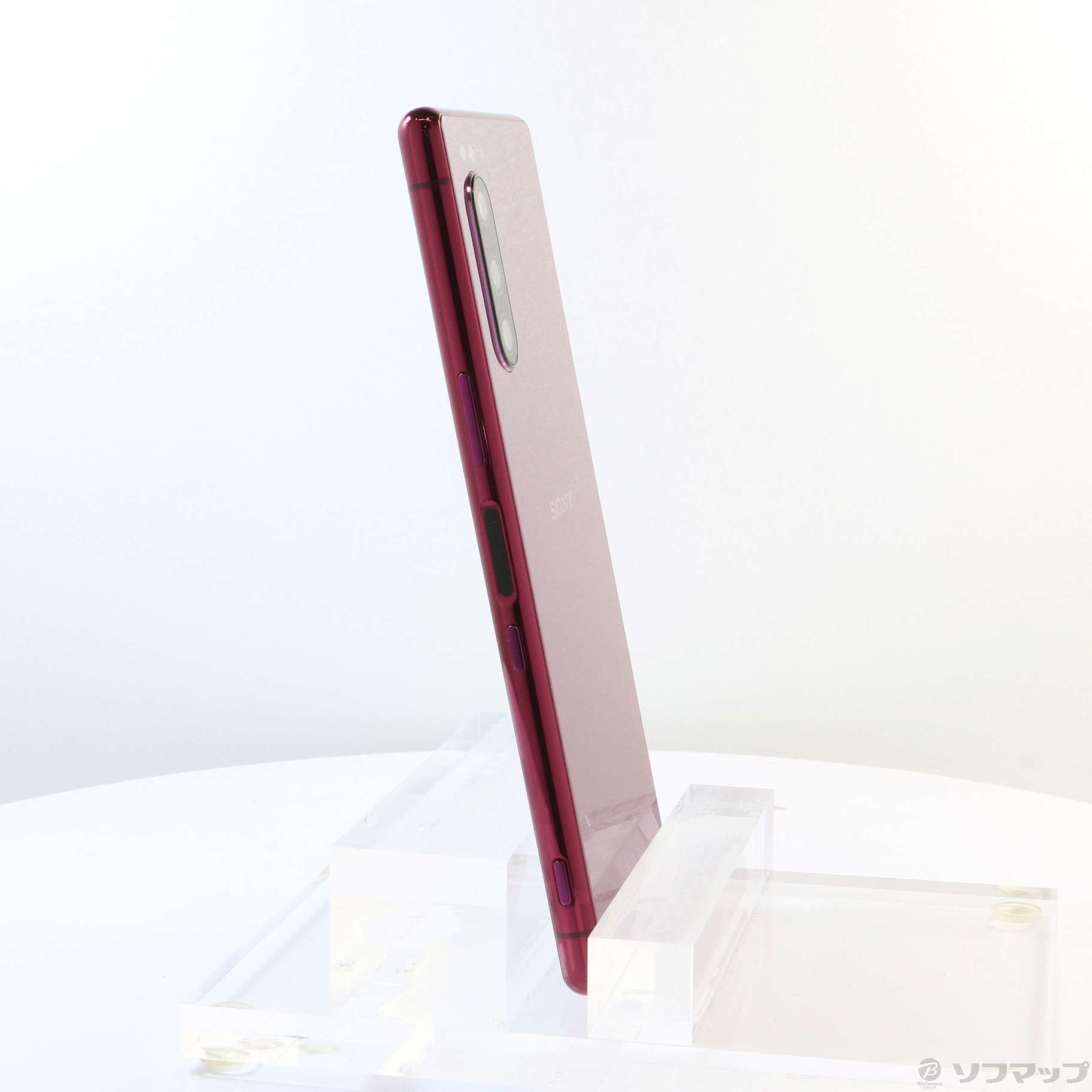 SIMフリー au SOV41 Xperia 5 レッド バッテリー80%以上 SIMロック解除