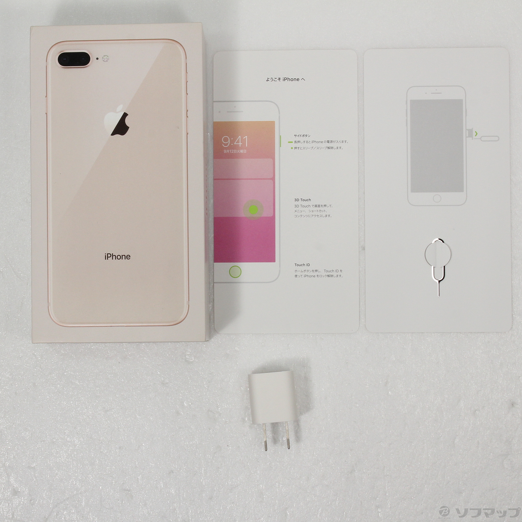 中古】iPhone8 Plus 64GB ゴールド MQ9M2J／A SIMフリー