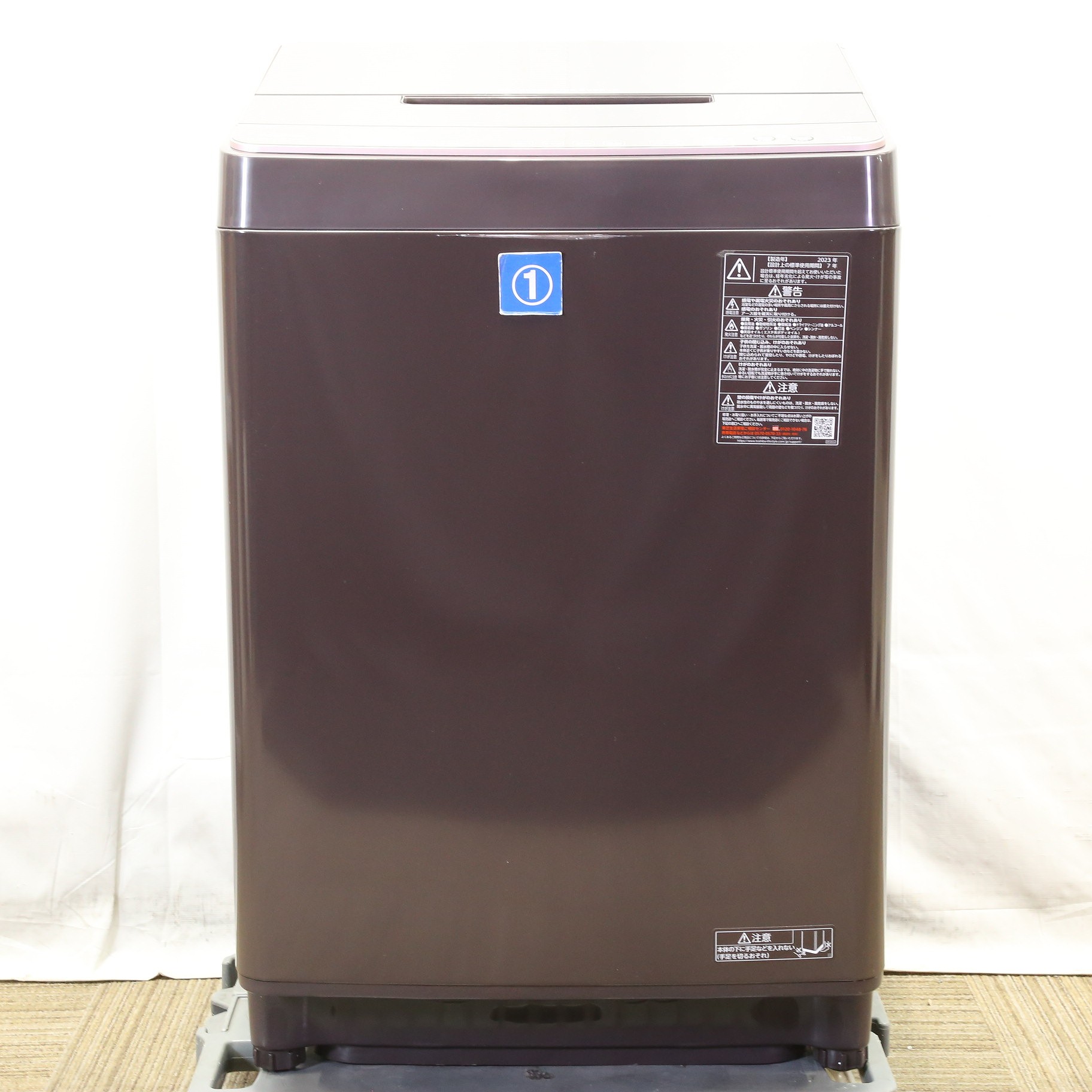 〔中古品〕 全自動洗濯機 ZABOON（ザブーン） ボルドーブラウン AW-10DP3BK(T) ［洗濯10.0kg ／簡易乾燥(送風機能) ／上開き］
