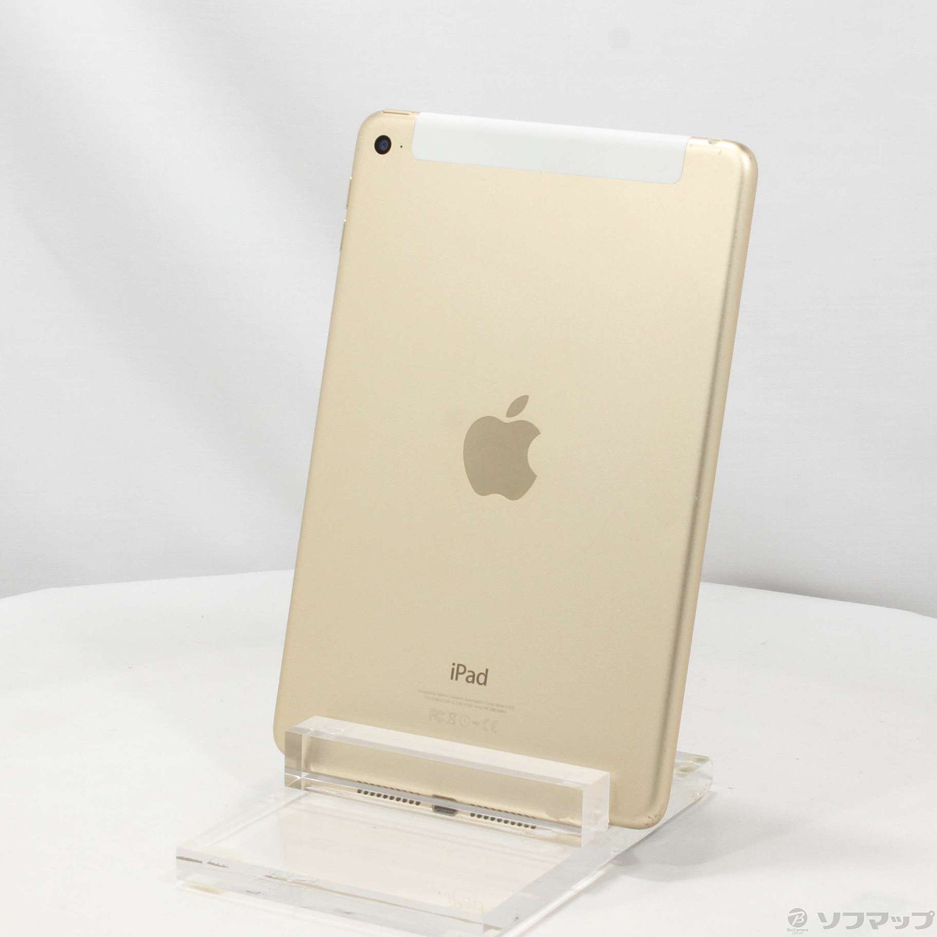 〔中古品〕 iPad mini 4 128GB ゴールド MK782J／A docomoロック解除SIMフリー ［7.9インチ液晶／Apple A8］