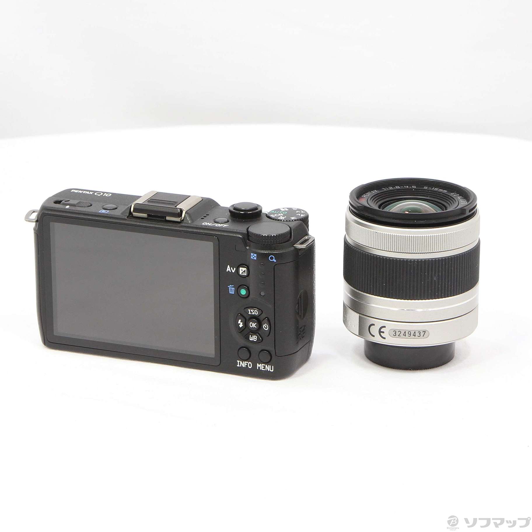 中古】PENTAX Q10 ズームレンズキット ブラック (1240万画素／SDXC