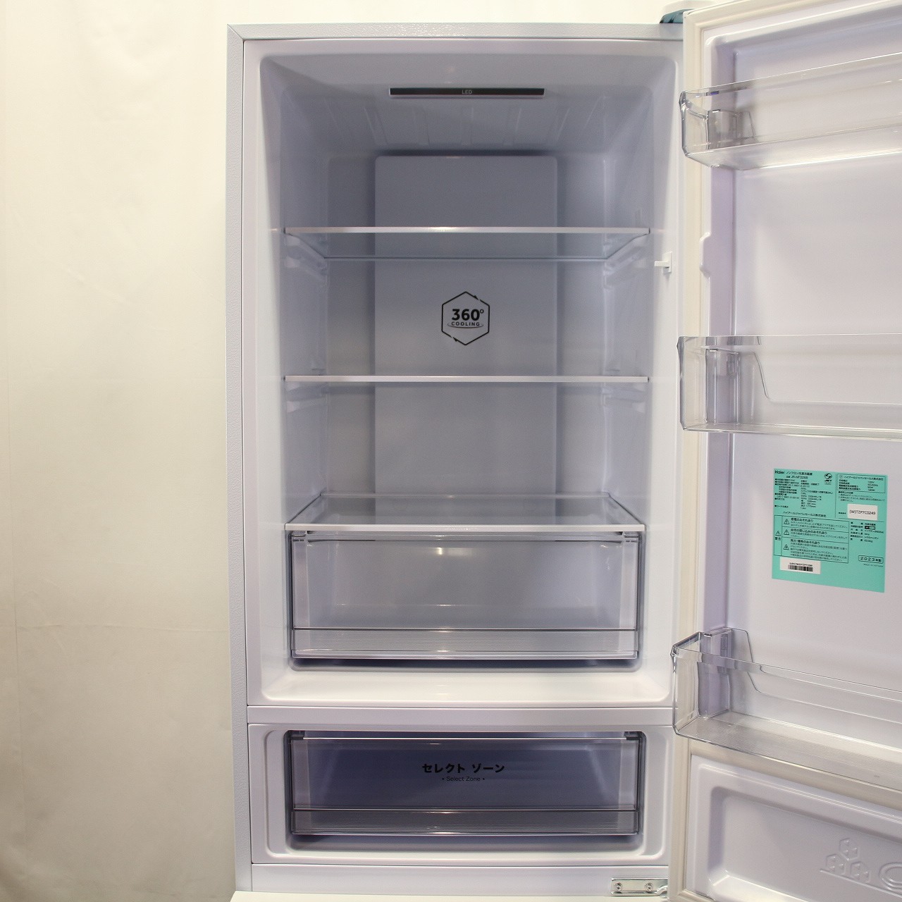 中古】〔展示品〕 冷蔵庫 ホワイト JR-NF326B-W ［幅59.8cm ／326L ／2 