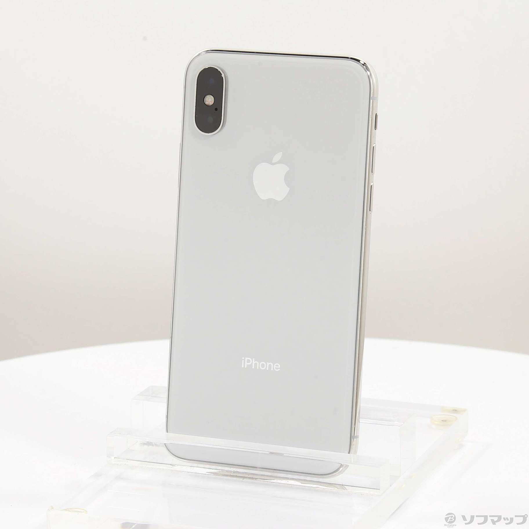 (中古)Apple iPhoneX 64GB シルバー NQAY2J/A SIMフリー(344-ud)