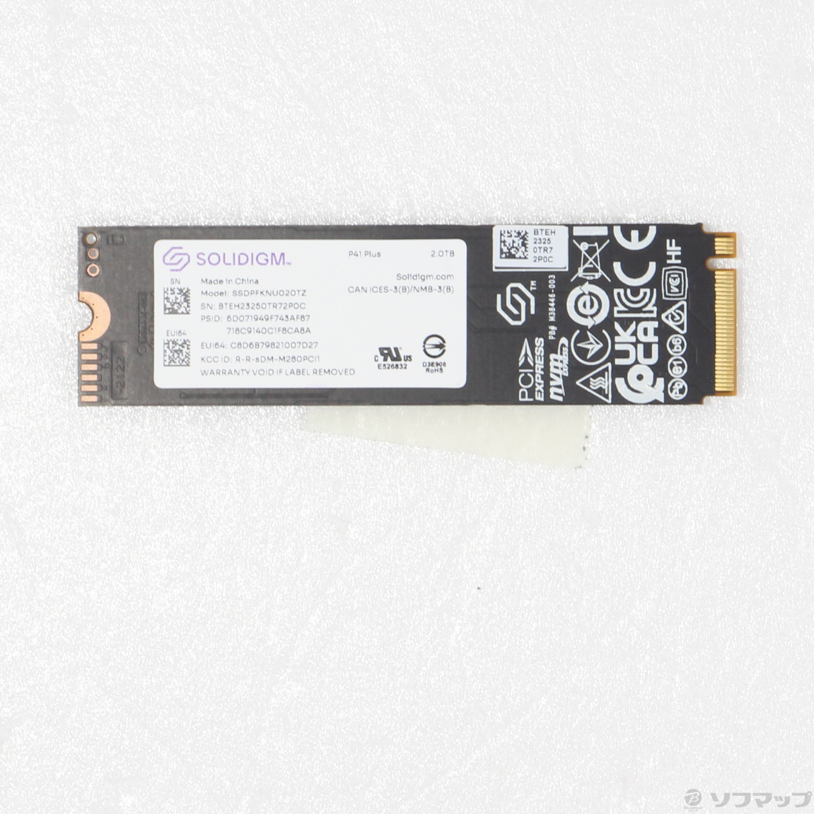 ☆中古☆ソリダイム Solidigm M.2内蔵SSD P41 Plus 2TB Amazon.co.jp: ソリダイム Solidigm 内蔵 SSD P41 Plus SSD 読込