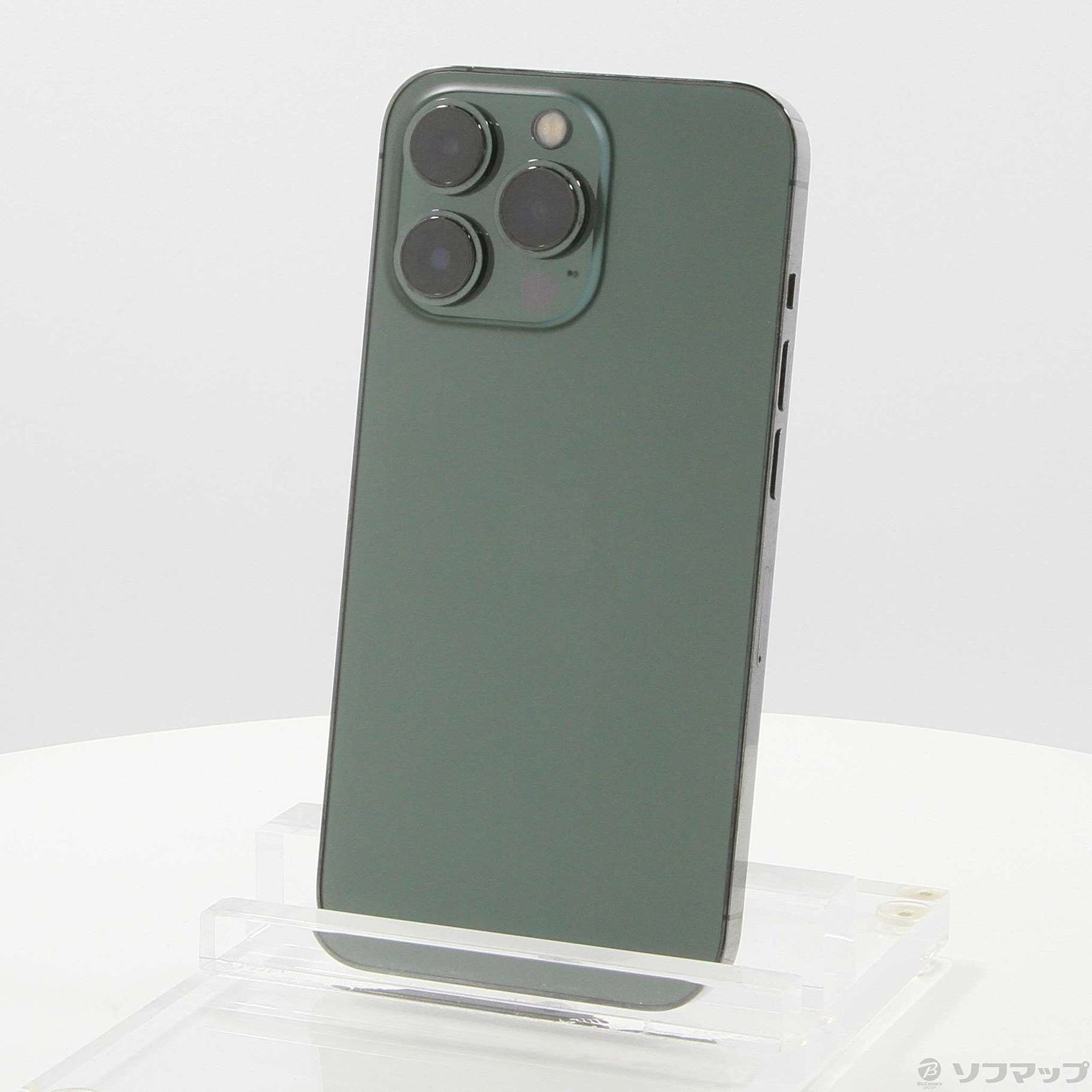 【美品】iPhone13pro アルパイングリーン 128GB 箱付き 中古】iPhone13 Pro 128GB アルパイングリーン NNDX3J／A SIMフリー