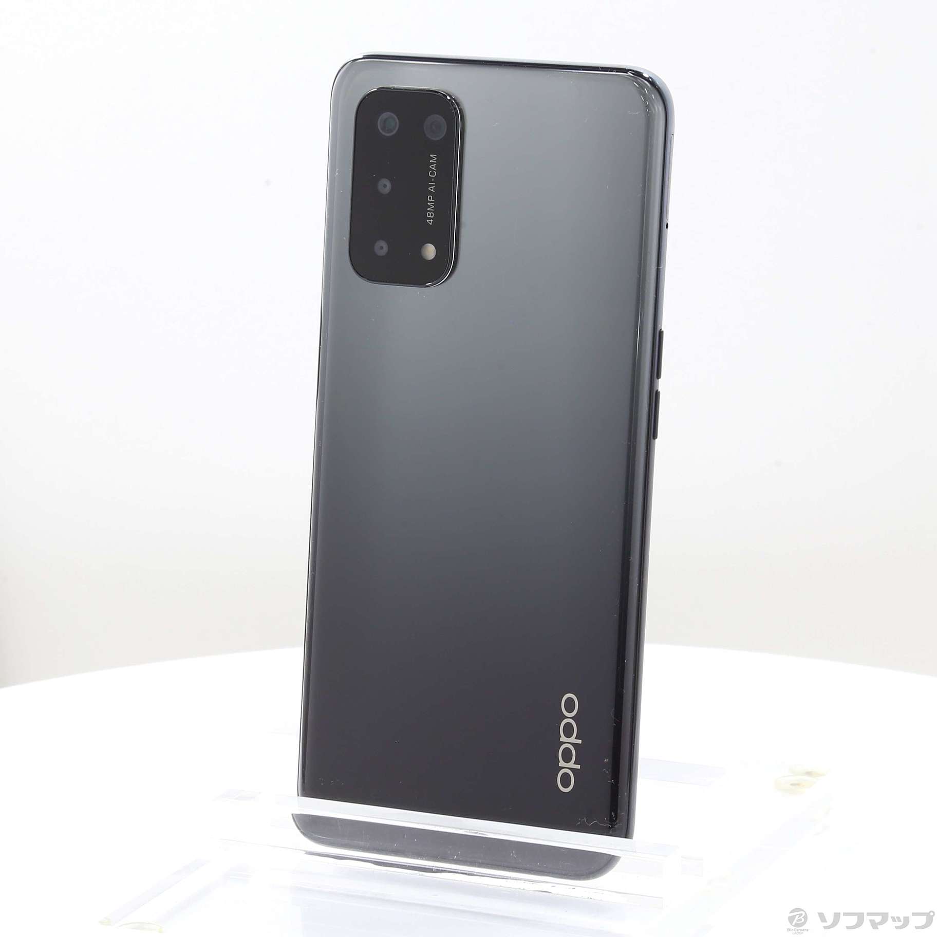 中古】OPPO A54 5G 64GB シルバーブラック OPG02 auロック解除SIM ...