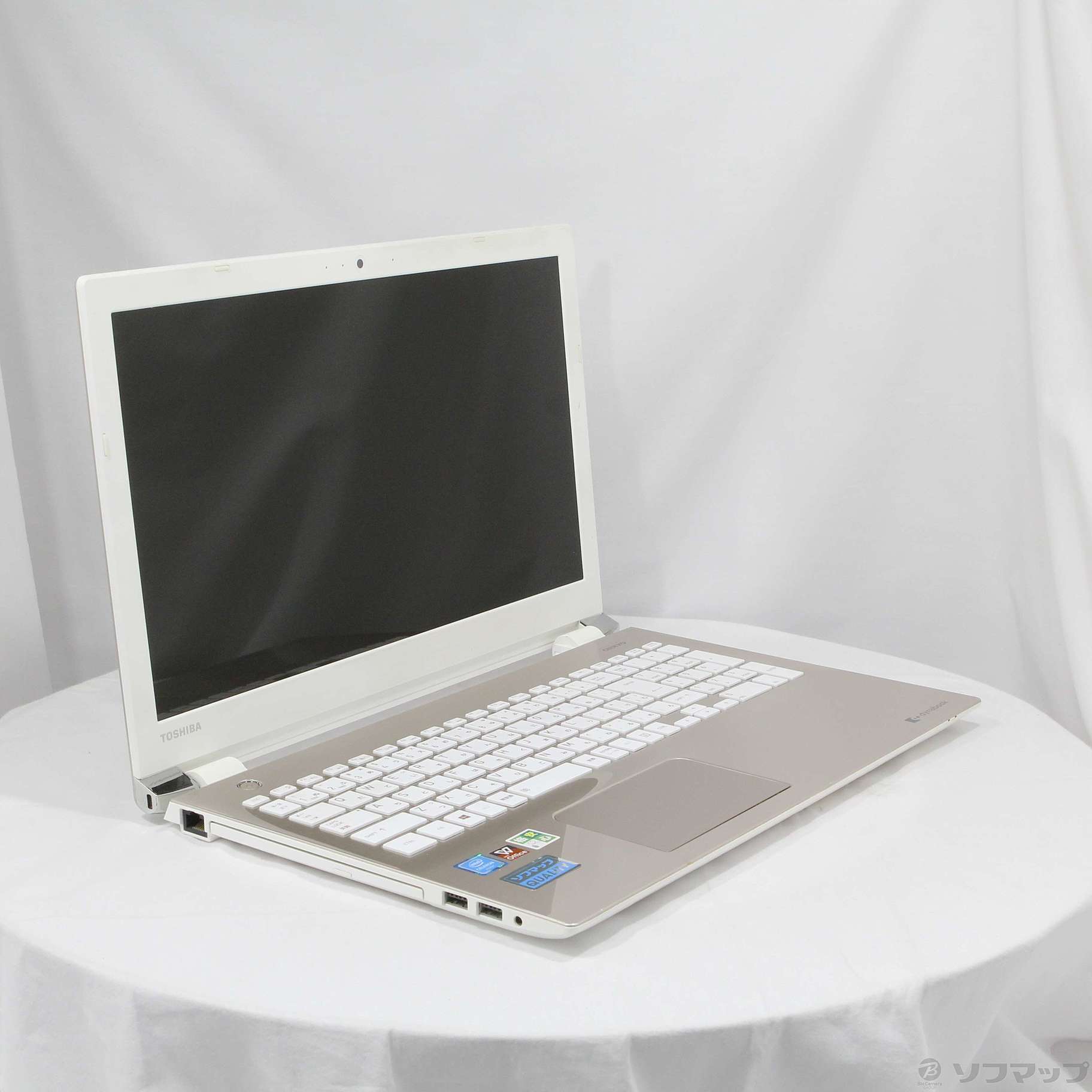 中古】格安安心パソコン dynabook T45／CG PT45CGP-SJA2 サテンゴールド 〔Windows 10〕 ［Celeron  3865U (1.8GHz)／4GB／HDD1TB／15.6インチワイド］ [2133052070375] - リコレ！|ビックカメラグループ  ソフマップの中古通販サイト