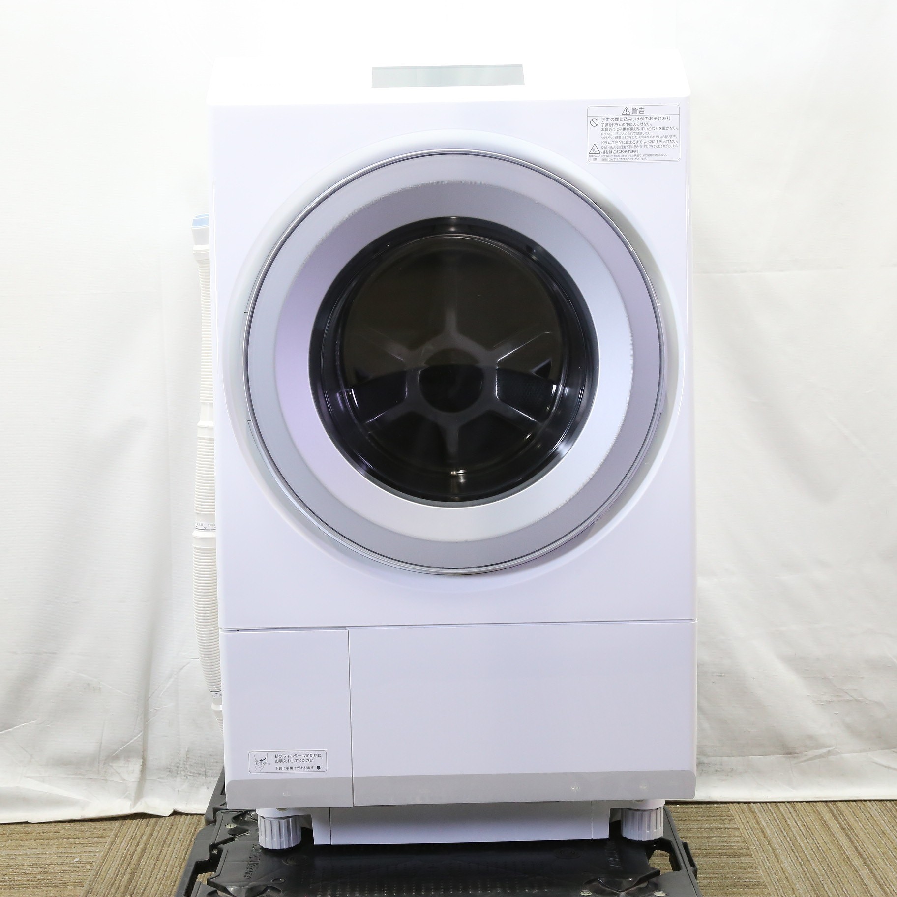 〔中古品〕 ドラム式洗濯乾燥機 ZABOON（ザブーン） グランホワイト TW-127XP3L(W) ［洗濯12.0kg ／乾燥7.0kg  ／ヒートポンプ乾燥 ／左開き］