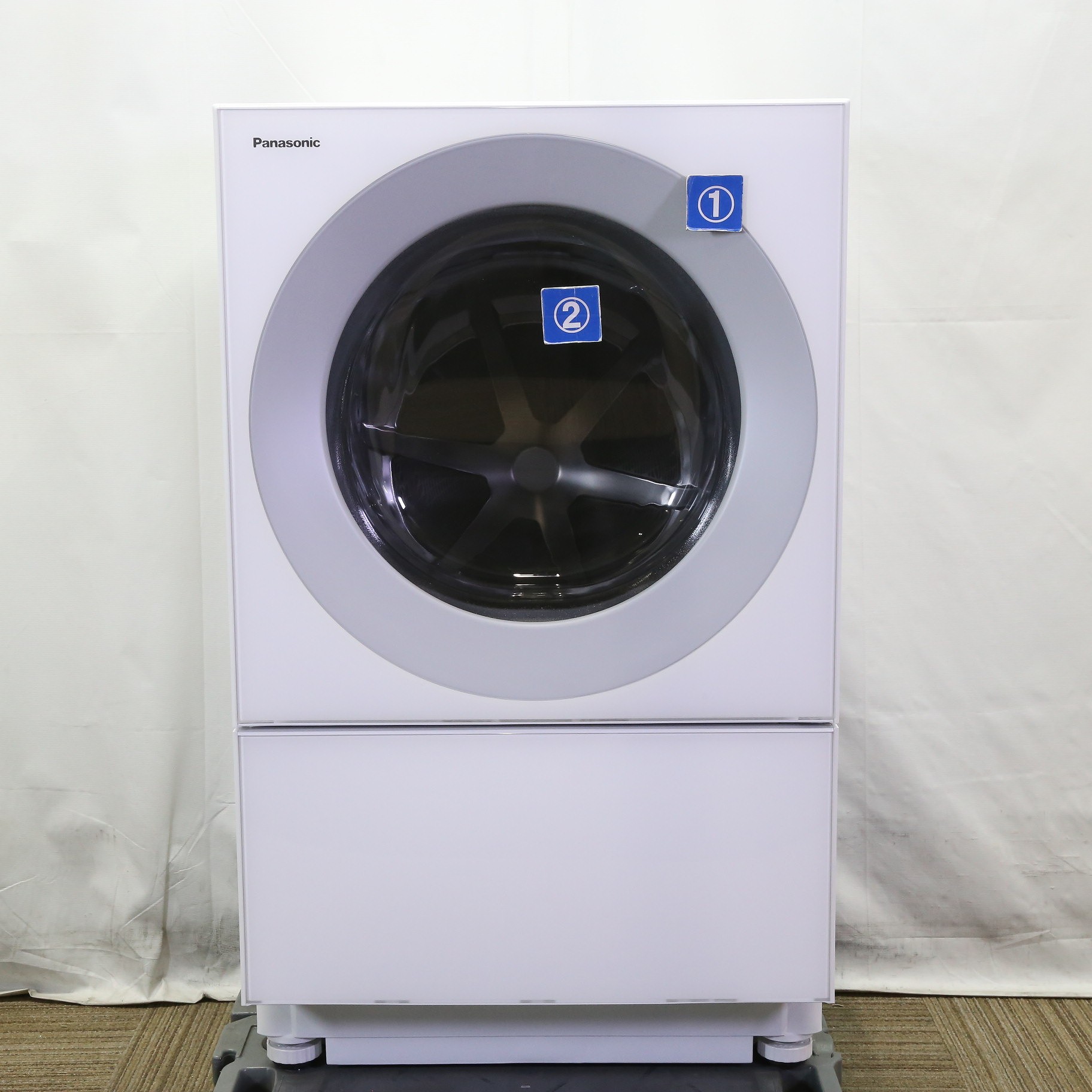 〔中古品〕 ドラム式洗濯乾燥機 Cuble（キューブル） シルバーグレー NA-VG770R-H ［洗濯7.0kg ／乾燥3.5kg  ／ヒーター乾燥(排気タイプ) ／右開き］