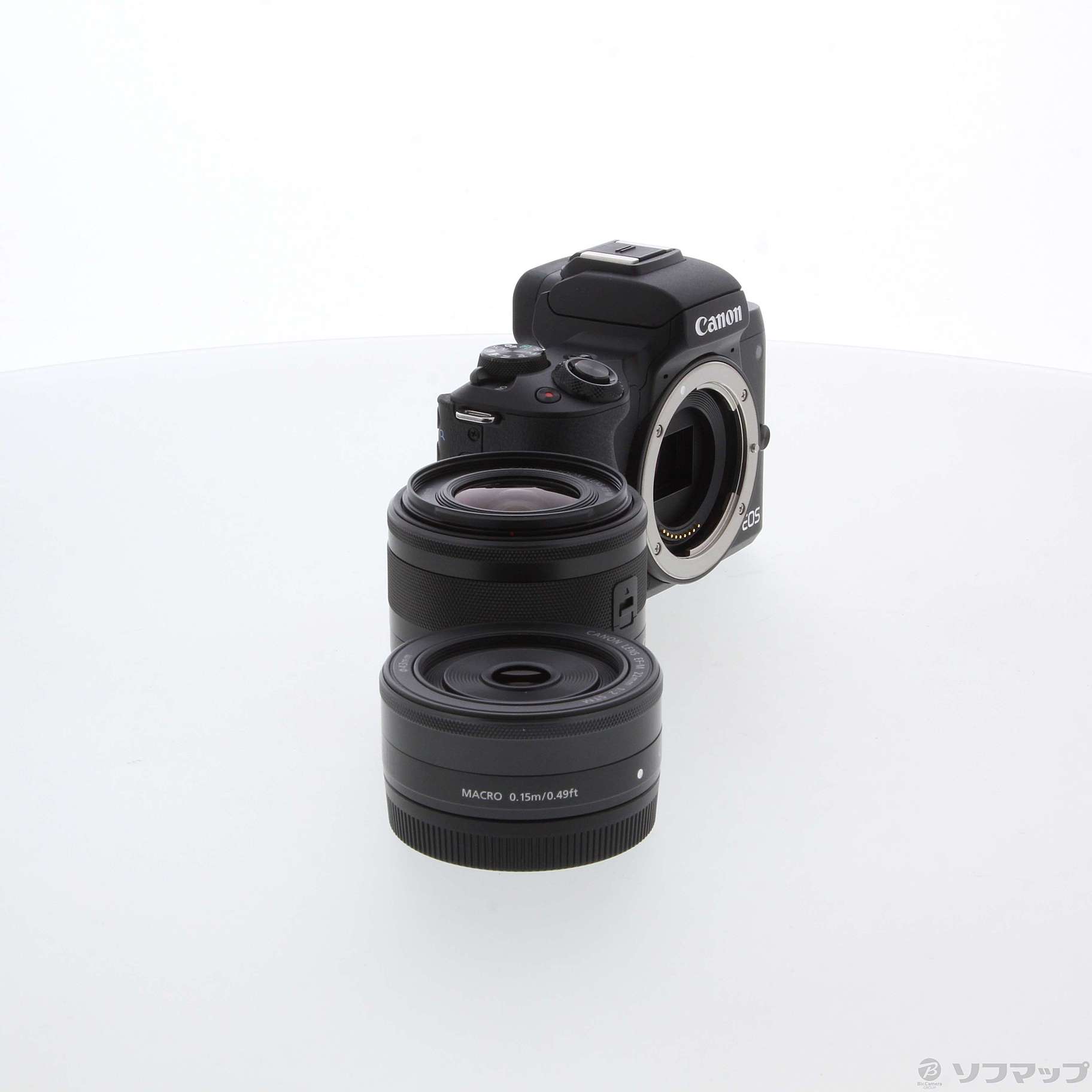 中古】EOS Kiss M (ブラック) ダブルレンズキット [2133052101079 