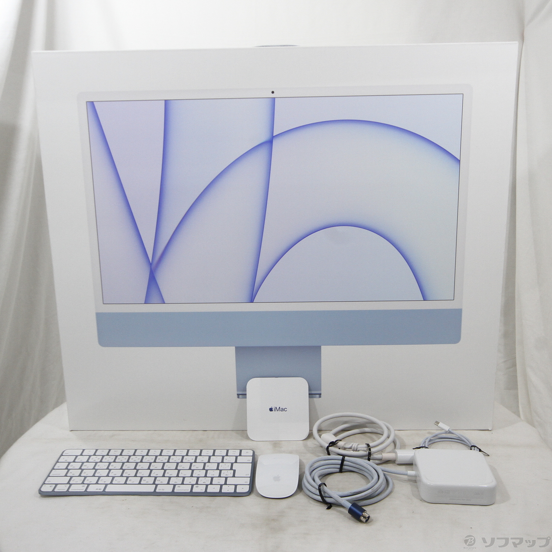中古】〔展示品〕 iMac 24-inch Mid 2021 MJV93J／A Apple M1 8コア