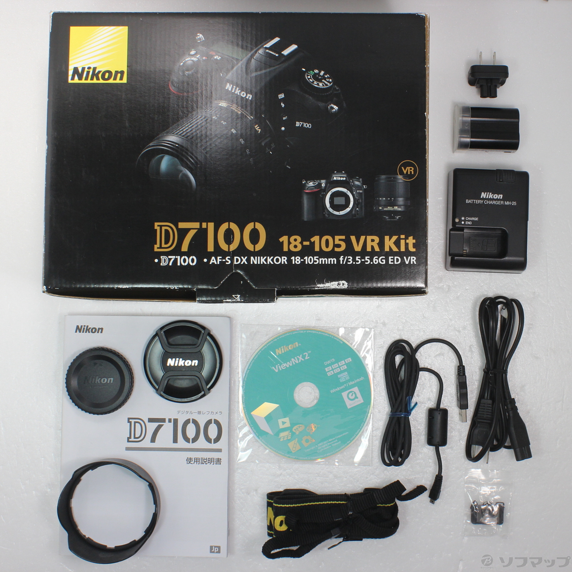 中古】Nikon D7100 18-105 VR レンズキット (2410万画素／SDXC