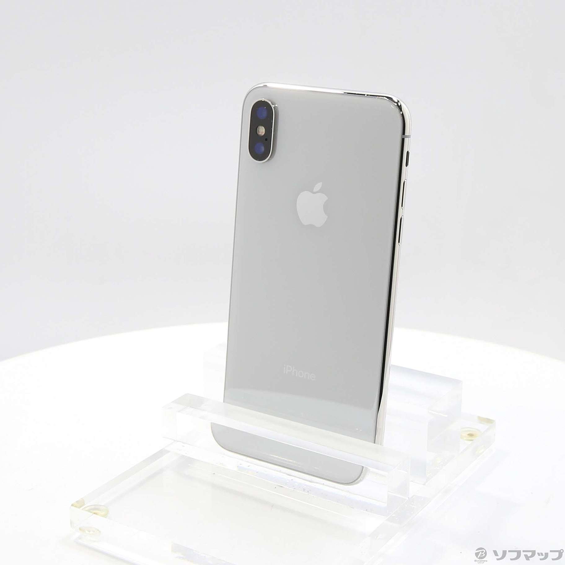 中古】iPhoneX 64GB シルバー MQAY2J／A SoftBank [2133052140016