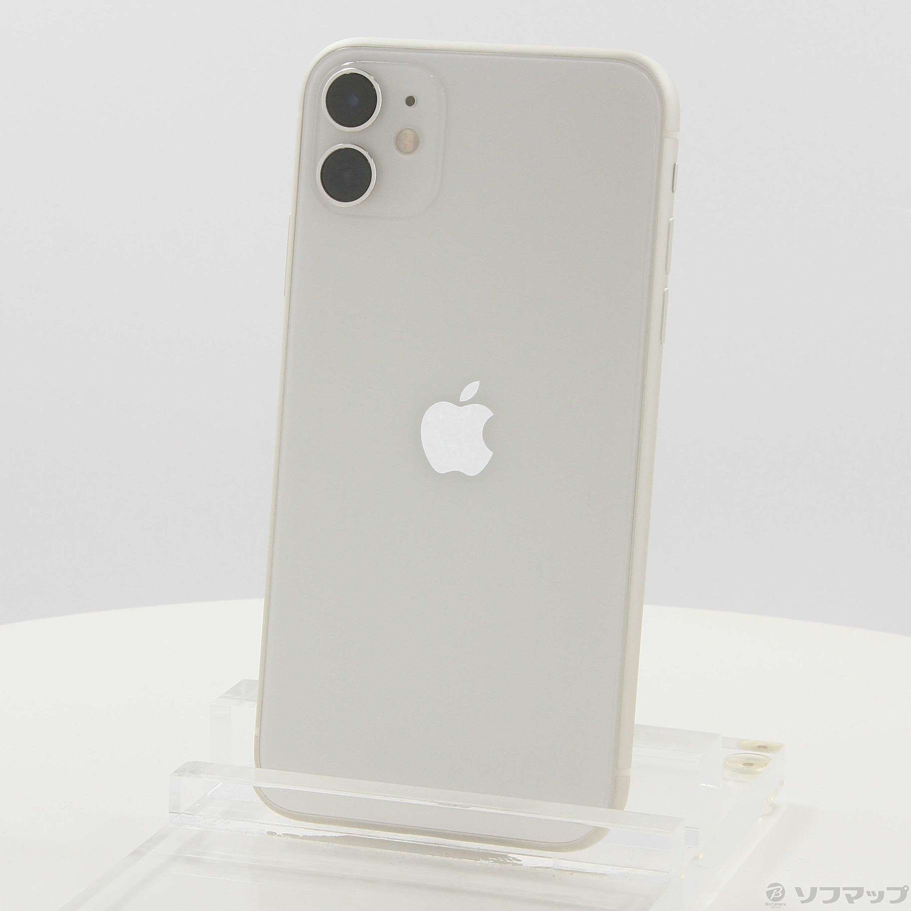 中古】iPhone11 128GB ホワイト MWM22J／A SIMフリー [2133052154310