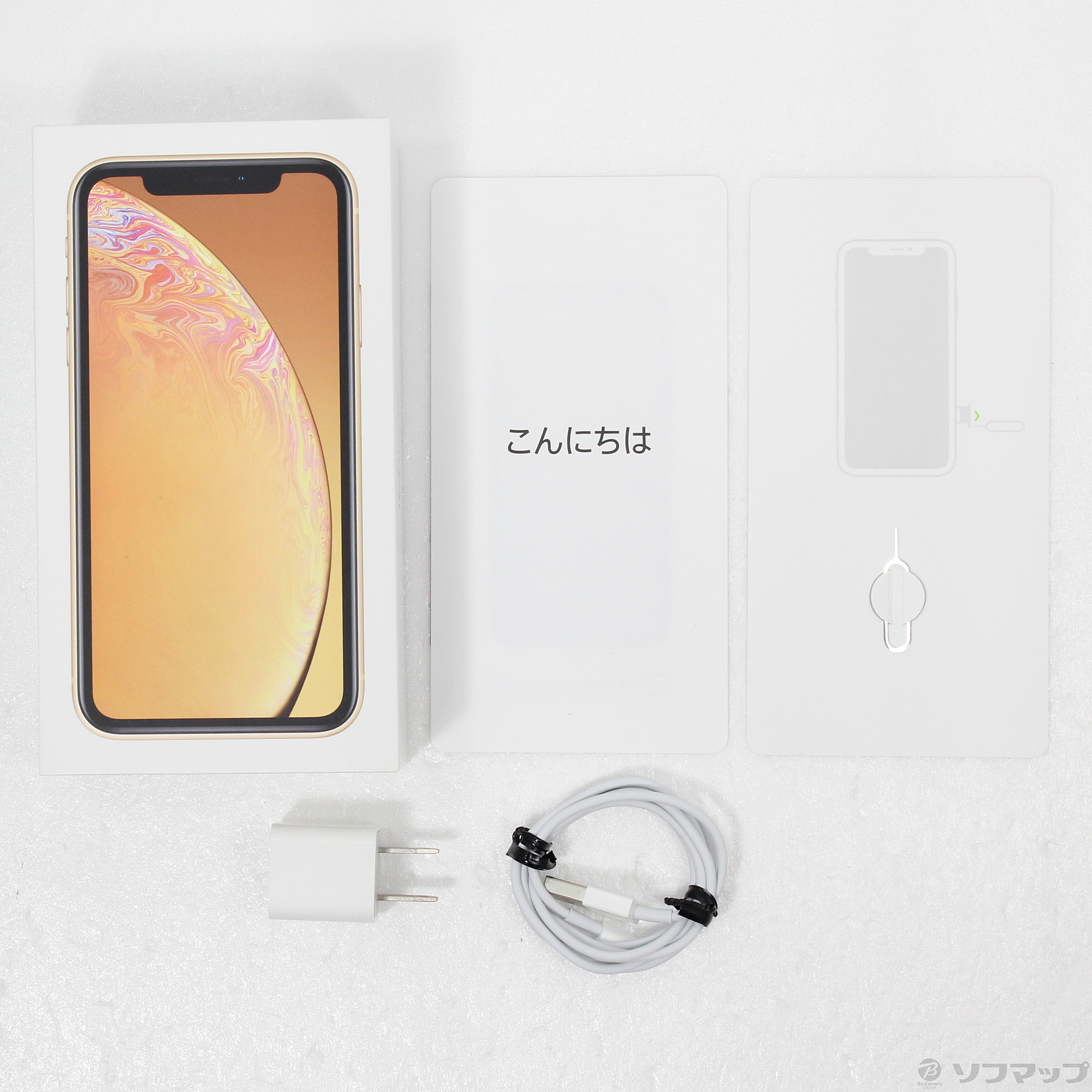 中古】iPhoneXR 64GB イエロー MT082J／A SIMフリー [2133052156413