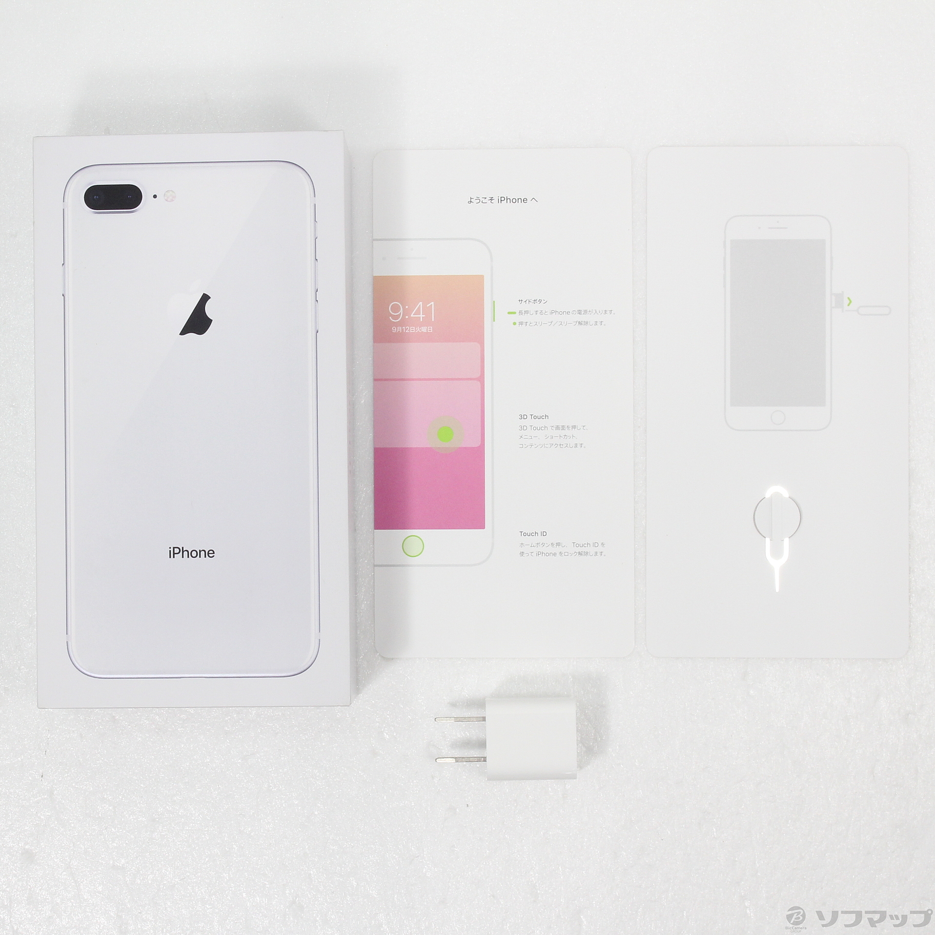 中古】iPhone8 Plus 64GB シルバー NQ9L2J／A SIMフリー