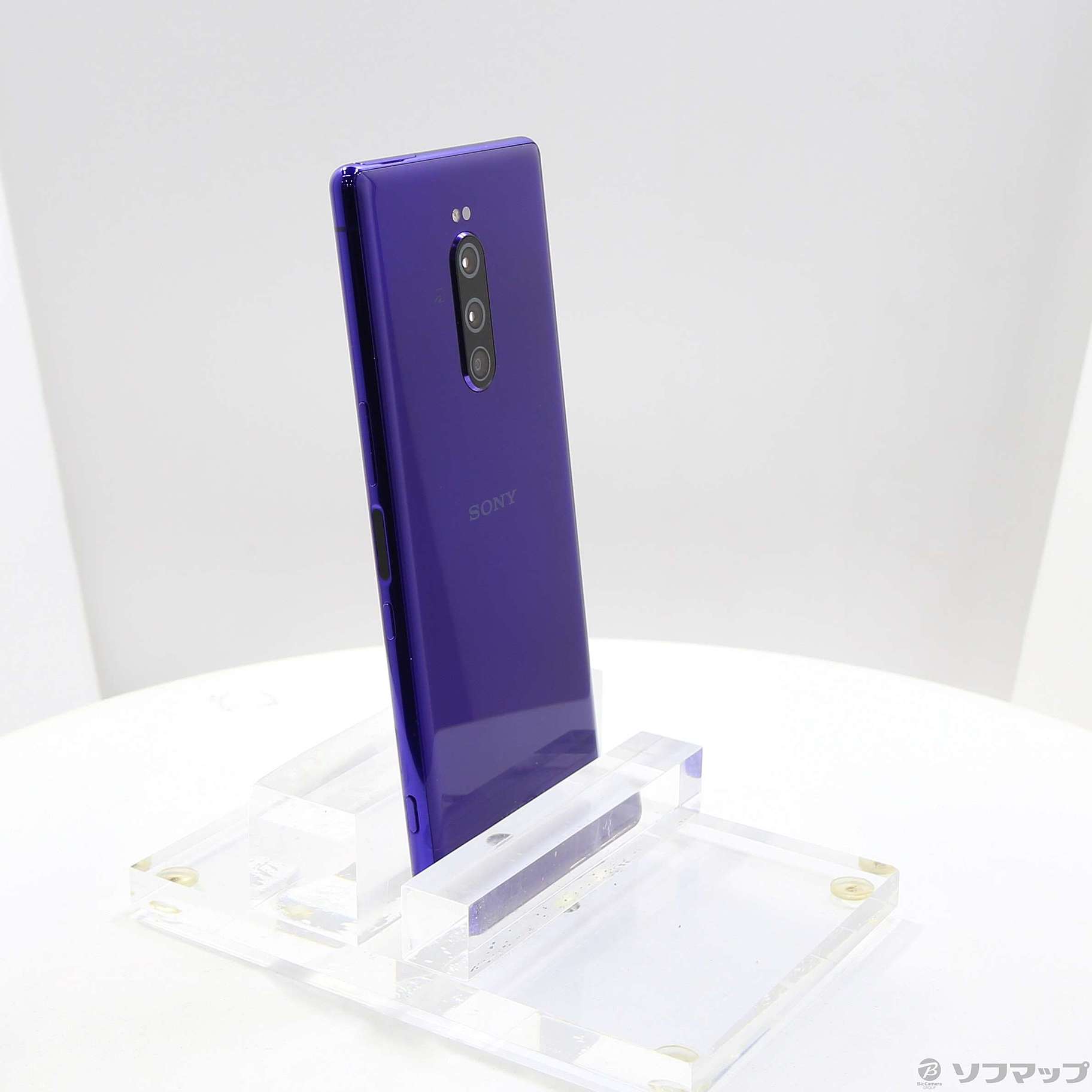 中古】Xperia 1 64GB パープル SOV40 auロック解除SIMフリー