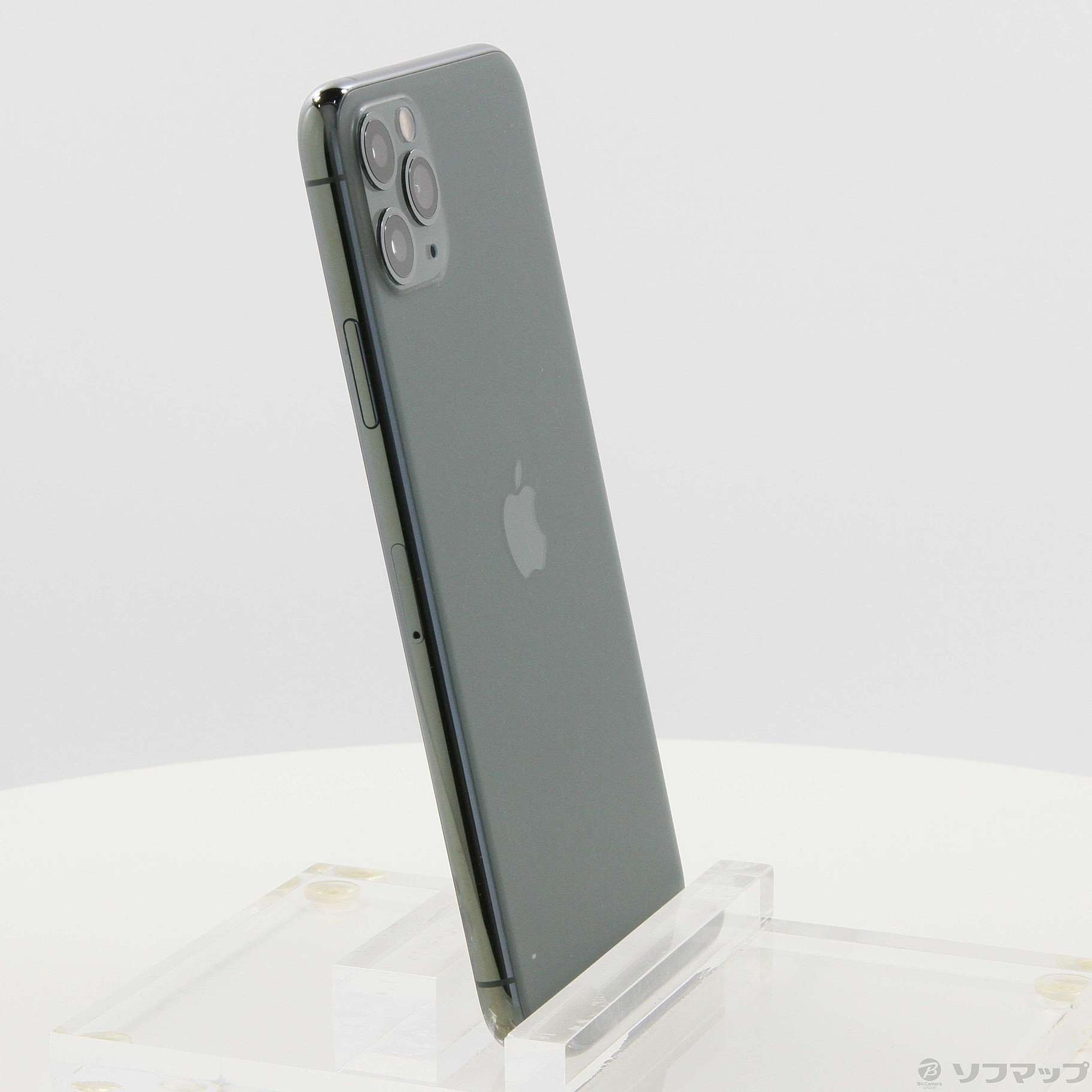 中古】iPhone11 Pro Max 256GB ミッドナイトグリーン MWHM2J／A SIM