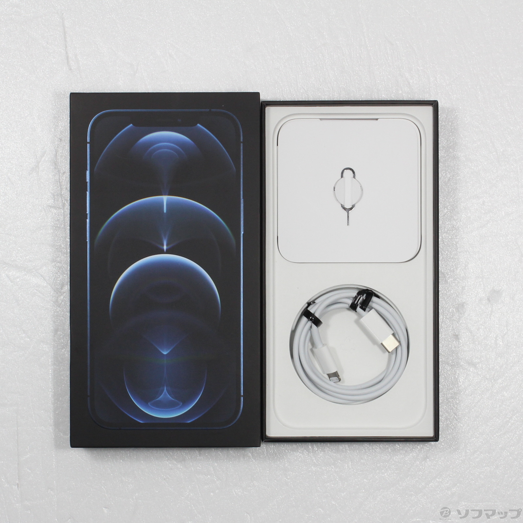 中古】iPhone12 Pro Max 512GB パシフィックブルー MGD63J／A SIM