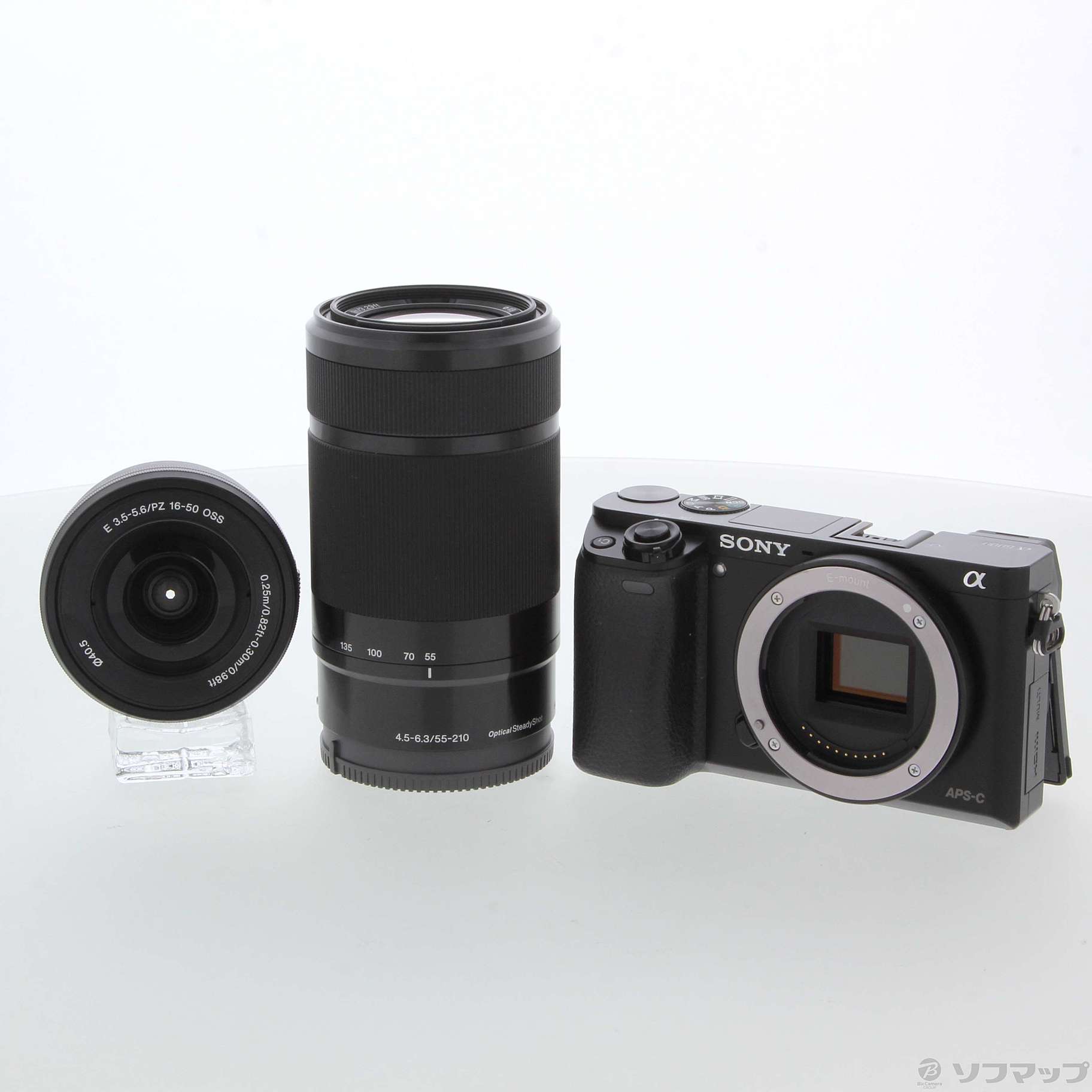 中古】α6000 ILCE-6000Y ブラック ダブルズームレンズキット