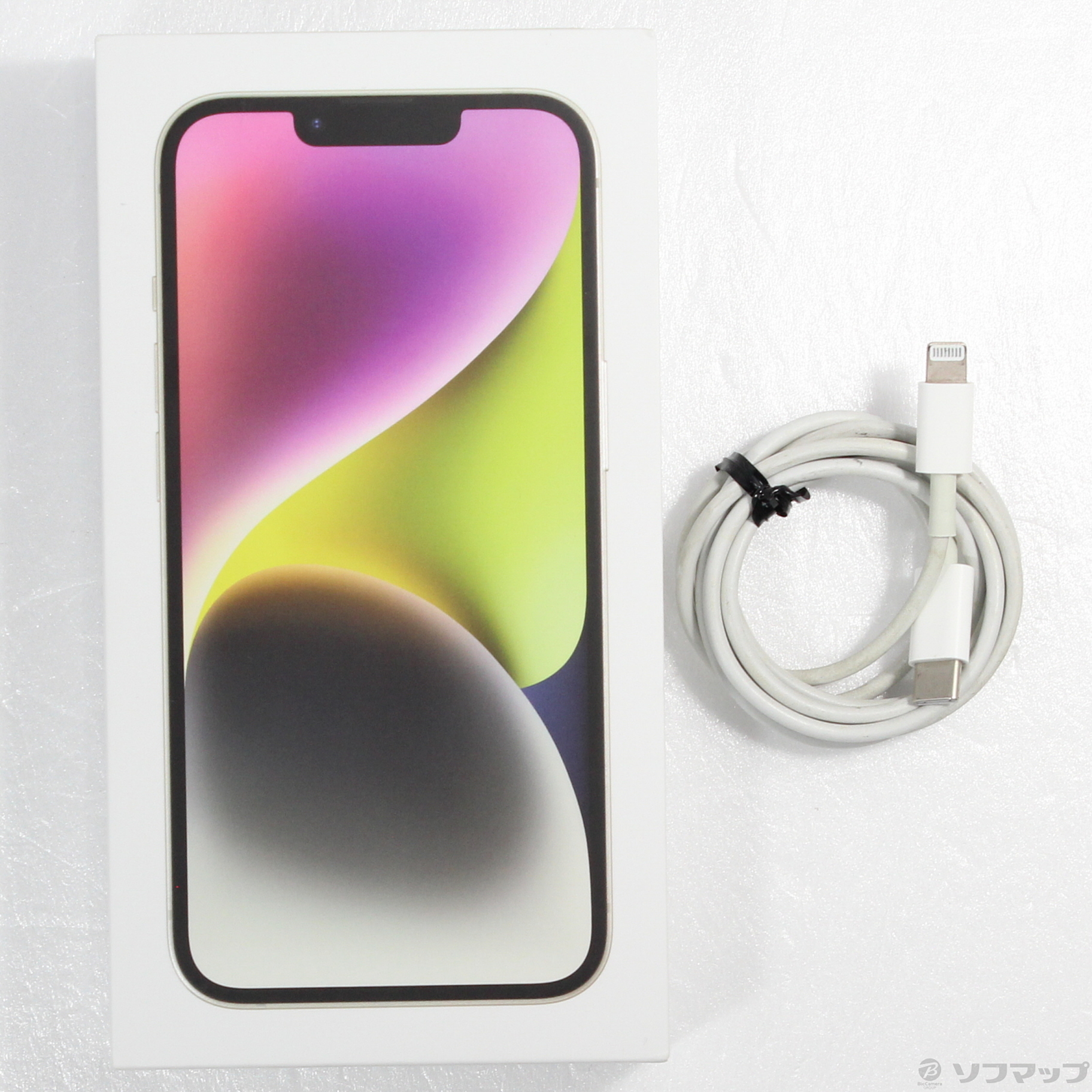 中古】iPhone14 128GB スターライト MPUQ3J／A SIMフリー