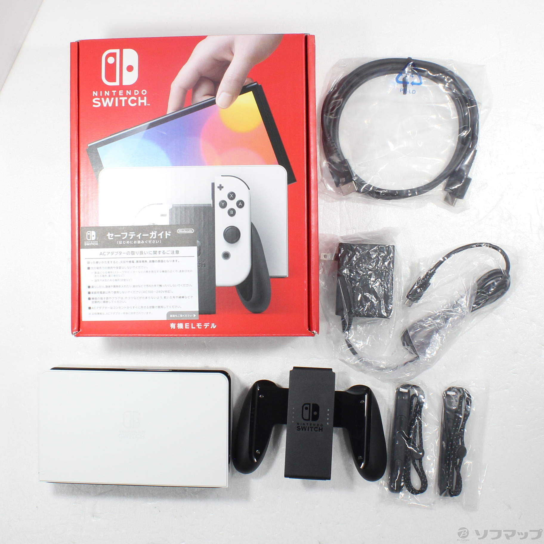 中古品〕 Nintendo Switch 有機ELモデル Joy-Con(L)／(R) ホワイト｜の