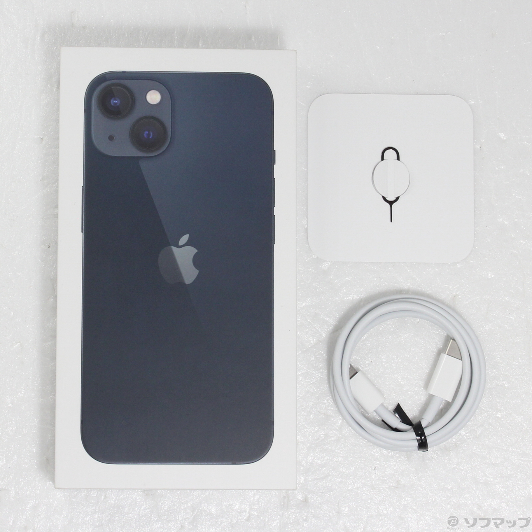中古】iPhone13 128GB ミッドナイト MLNC3J／A SIMフリー