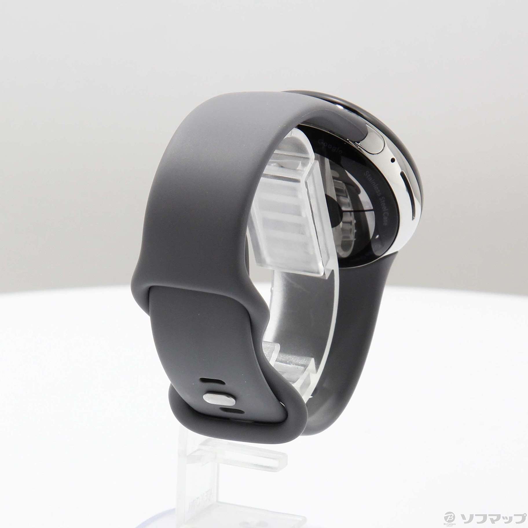 中古】Google Pixel Watch Polished Silver ステンレス ケース／Charcoal アクティブ バンド GA03305- TW [2133052238539] - リコレ！|ビックカメラグループ ソフマップの中古通販サイト