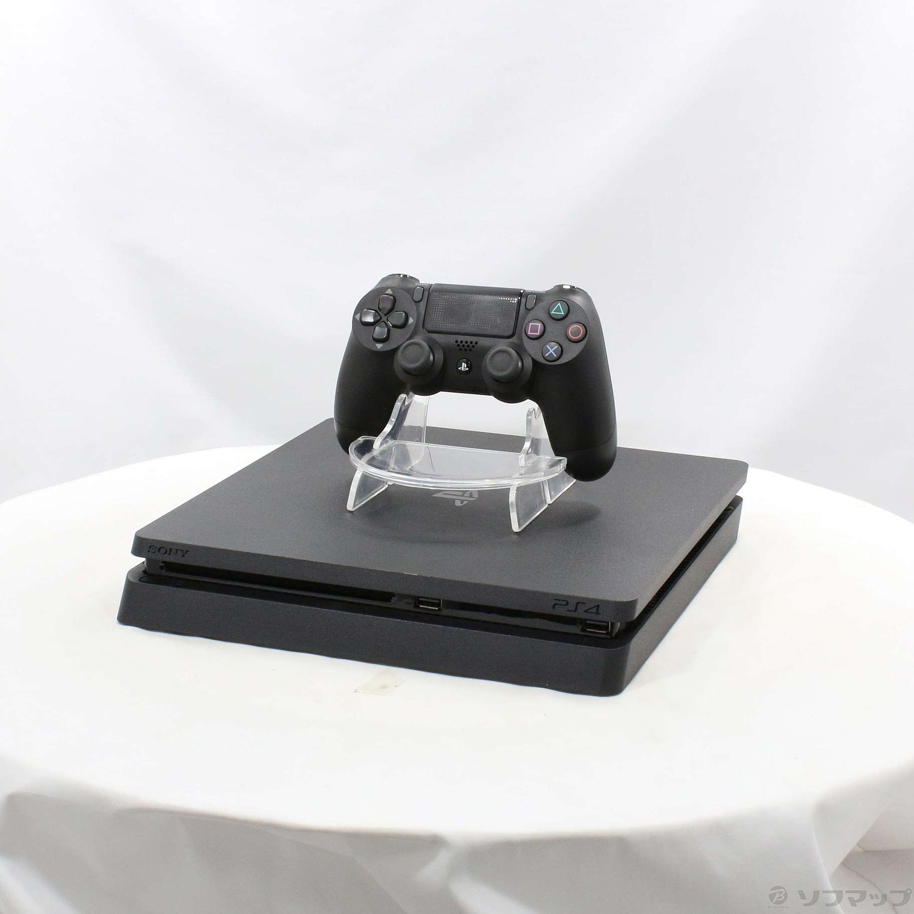 中古品〕 PlayStation 4 ジェット・ブラック 500GB CUH-2200AB01