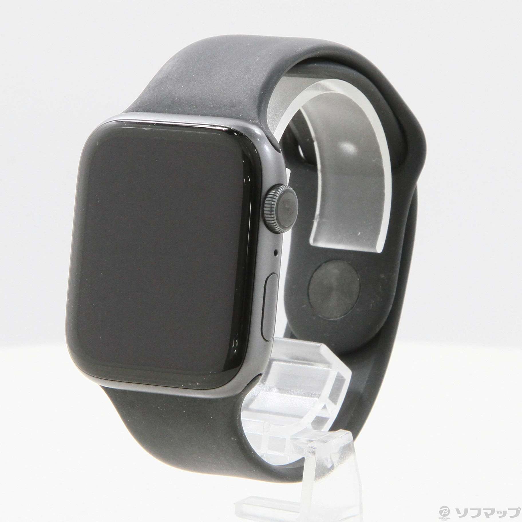 Apple Watch Series 4 GPS 44mm スペースグレイアルミニウムケース ブラックスポーツバンド