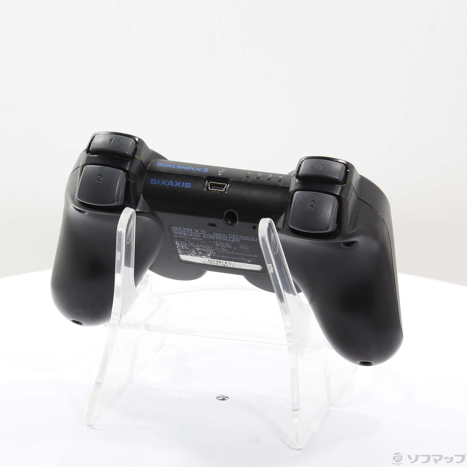 中古】ワイヤレスコントローラー DUALSHOCK3 クリアブラック 【PS3