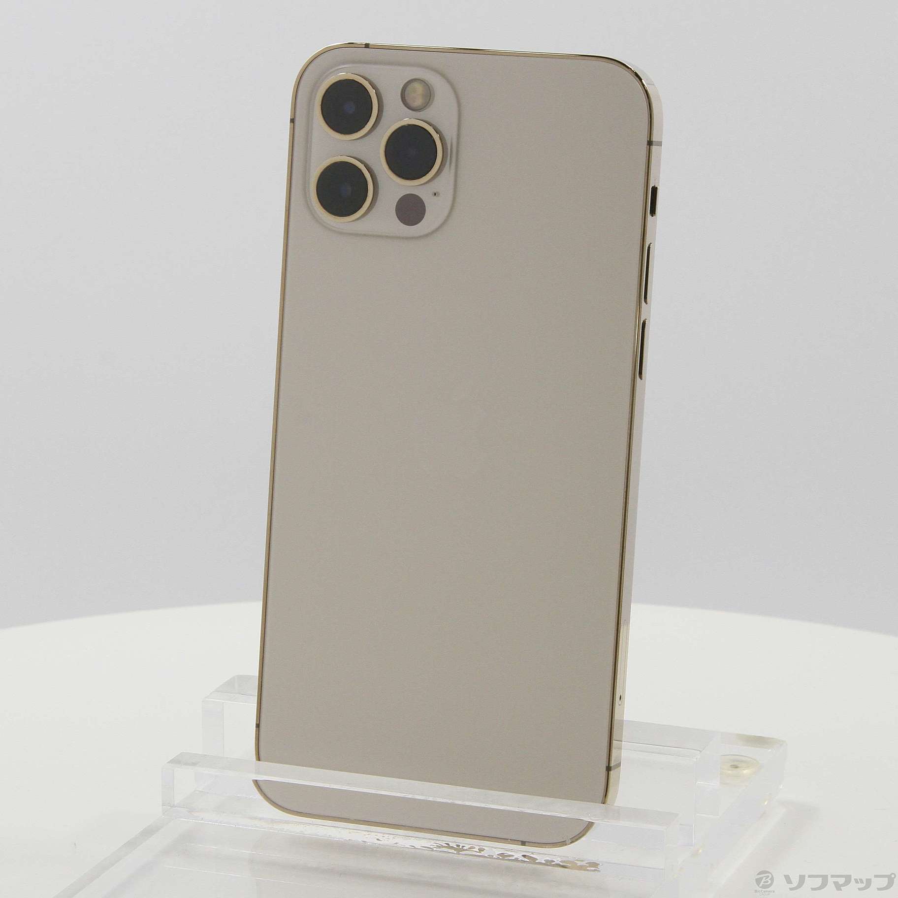 (中古)Apple iPhone12 Pro 128GB ゴールド MGM73J/A SIMフリー(344-ud)