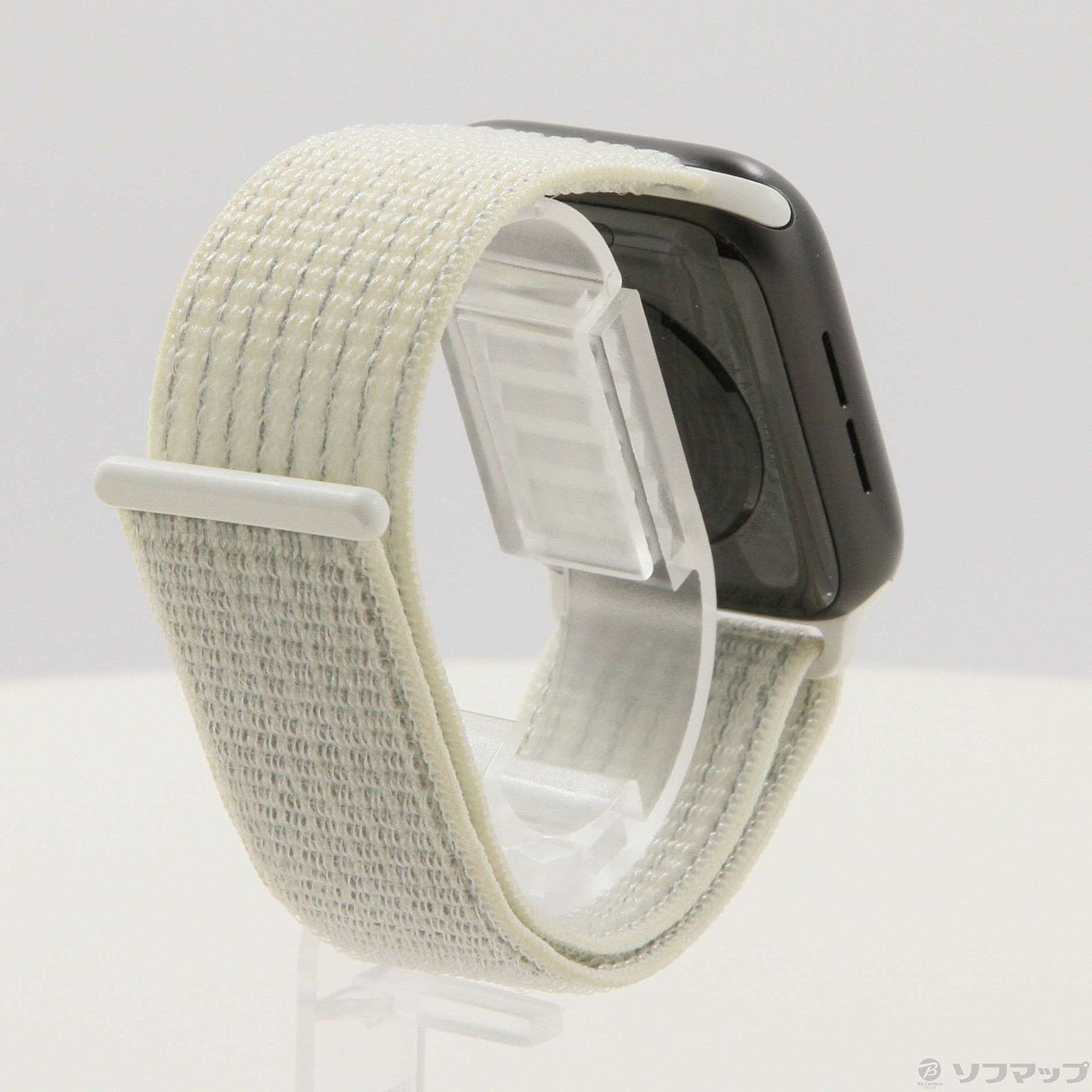 中古品〕 Apple Watch SE 第1世代 GPS + Cellular 44mm スペースグレイアルミニウムケース  サミットホワイトNikeスポーツループ Apple Watch - Aclpolyester