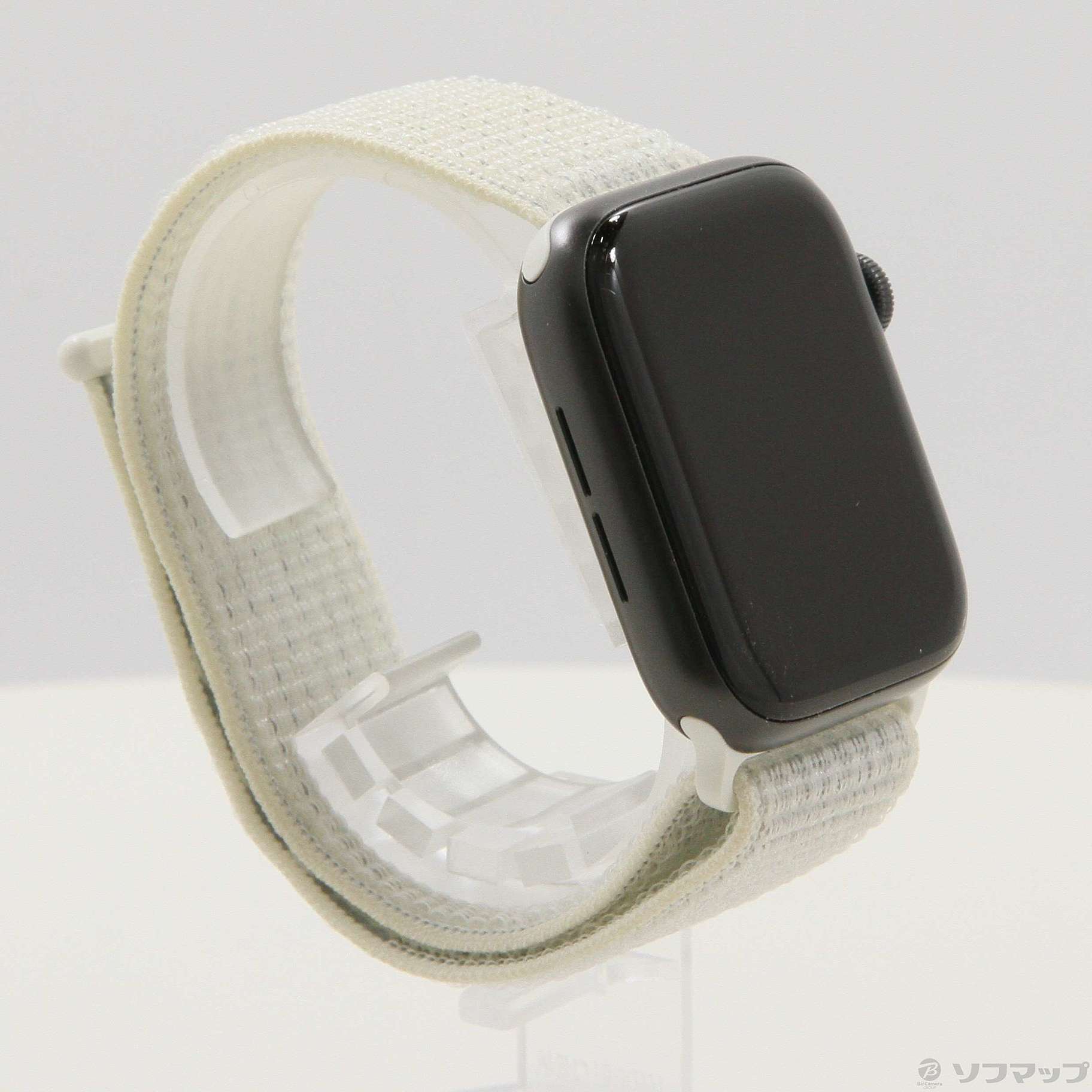 中古品〕 Apple Watch SE 第1世代 GPS + Cellular 44mm スペースグレイアルミニウムケース  サミットホワイトNikeスポーツループ Apple Watch - Aclpolyester