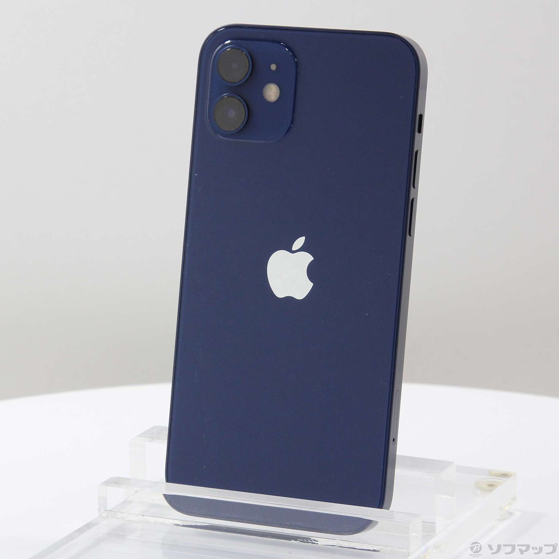 (中古)Apple iPhone12 128GB ブルー MGHX3J/A SIMフリー (ネットワーク利用制限▲)(262-ud)
