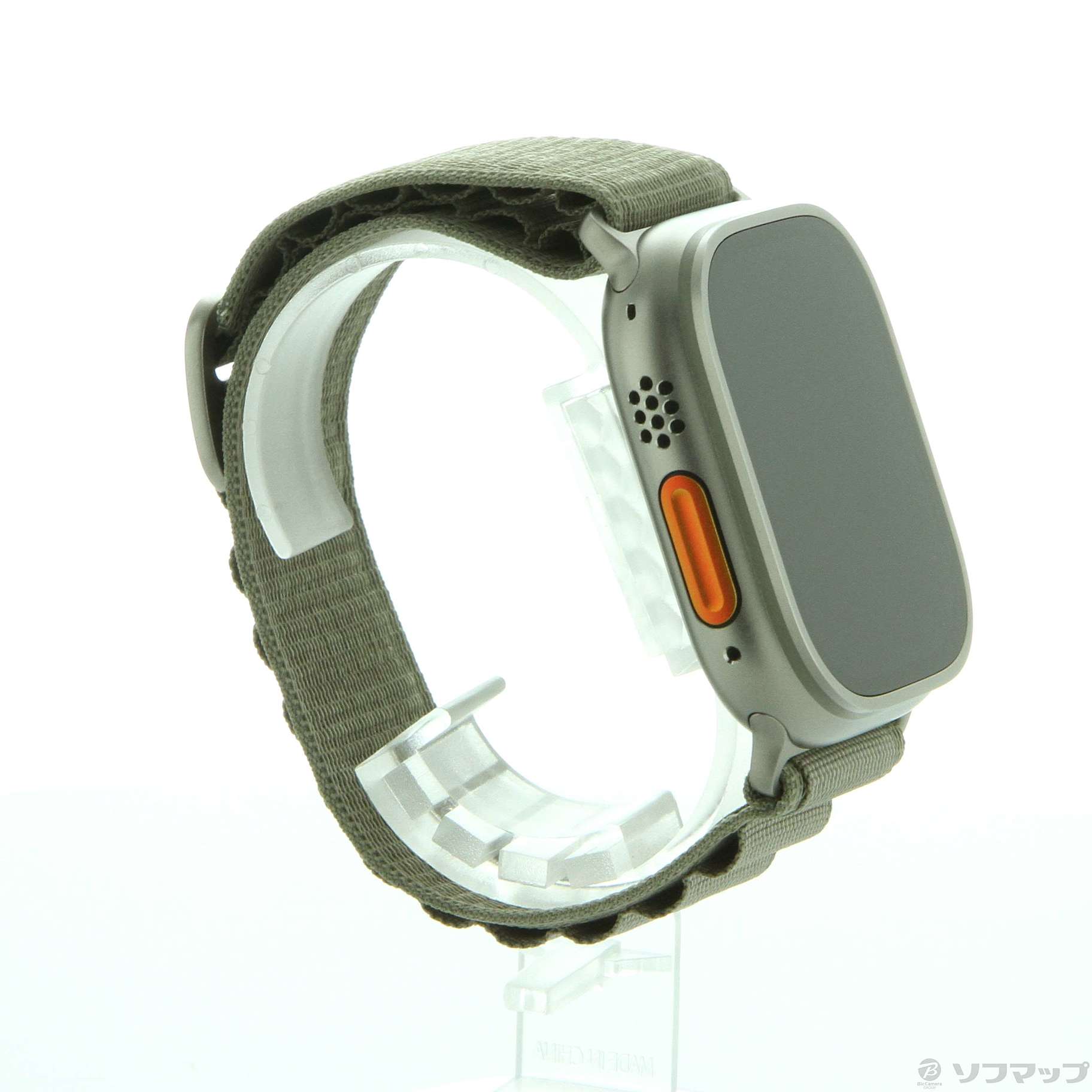 Apple Watch Ultra 2 GPS + Cellular 49mm チタニウムケース オリーブアルパインループ