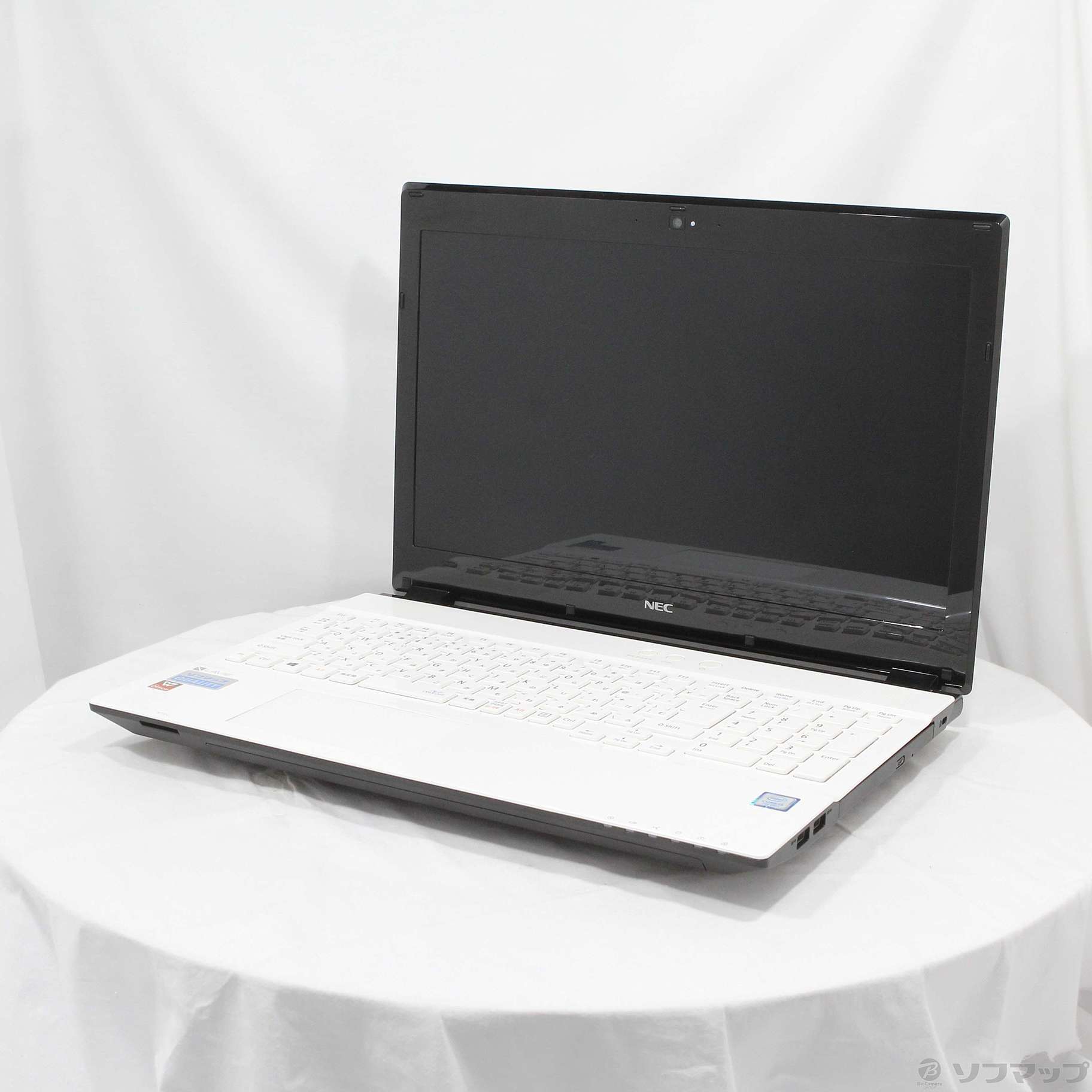 格安安心パソコン LAVIE Note Standard PC-NS350HAW クリスタルホワイト 〔Windows 10〕 ［Core i3  7100U (2.4GHz)／4GB／HDD1TB／15.6インチワイド］