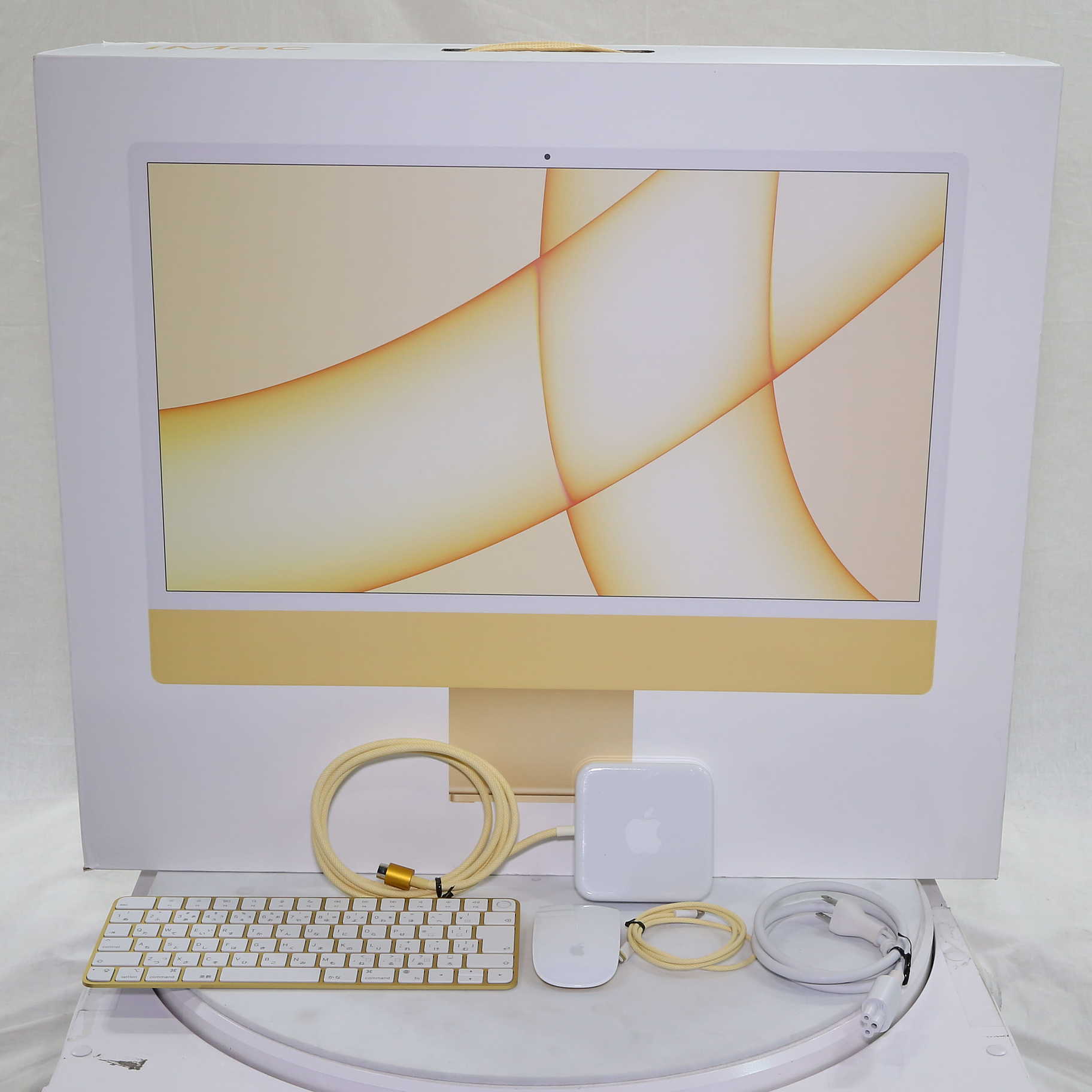 中古品】Apple iMac M1 16GB/256GB (イェロー)
