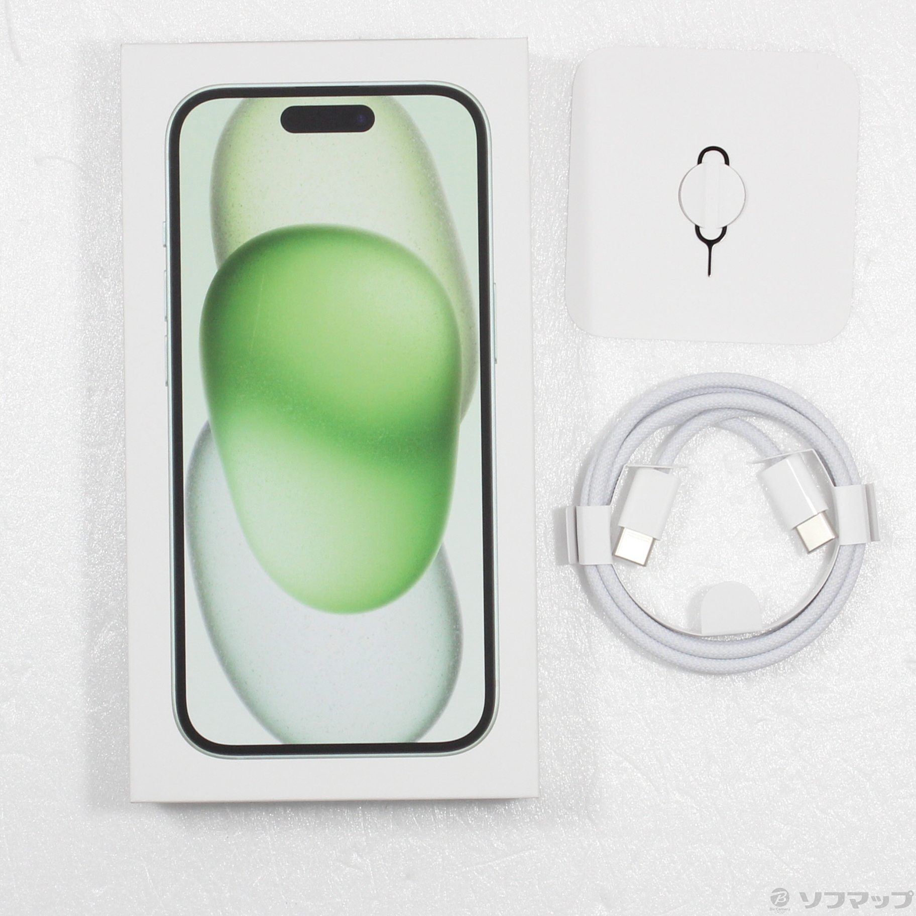 【美品】iPhone15 512GB SIMフリー MTMY3J/A グリーン 中古】iPhone15 512GB グリーン MTMY3J／A SIMフリー [2133052295365