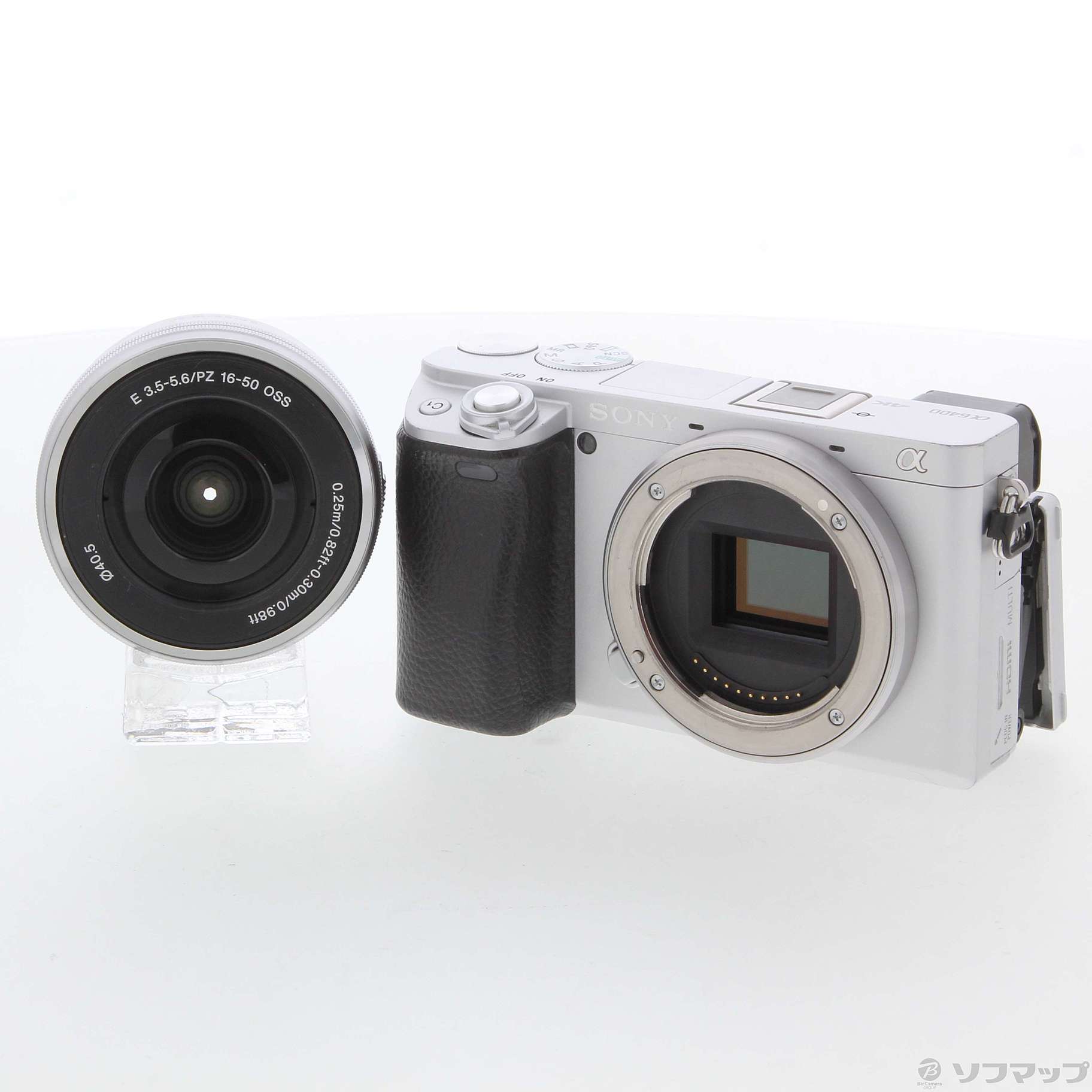 中古】α6400 ILCE-6400L パワーズームレンズキット シルバー