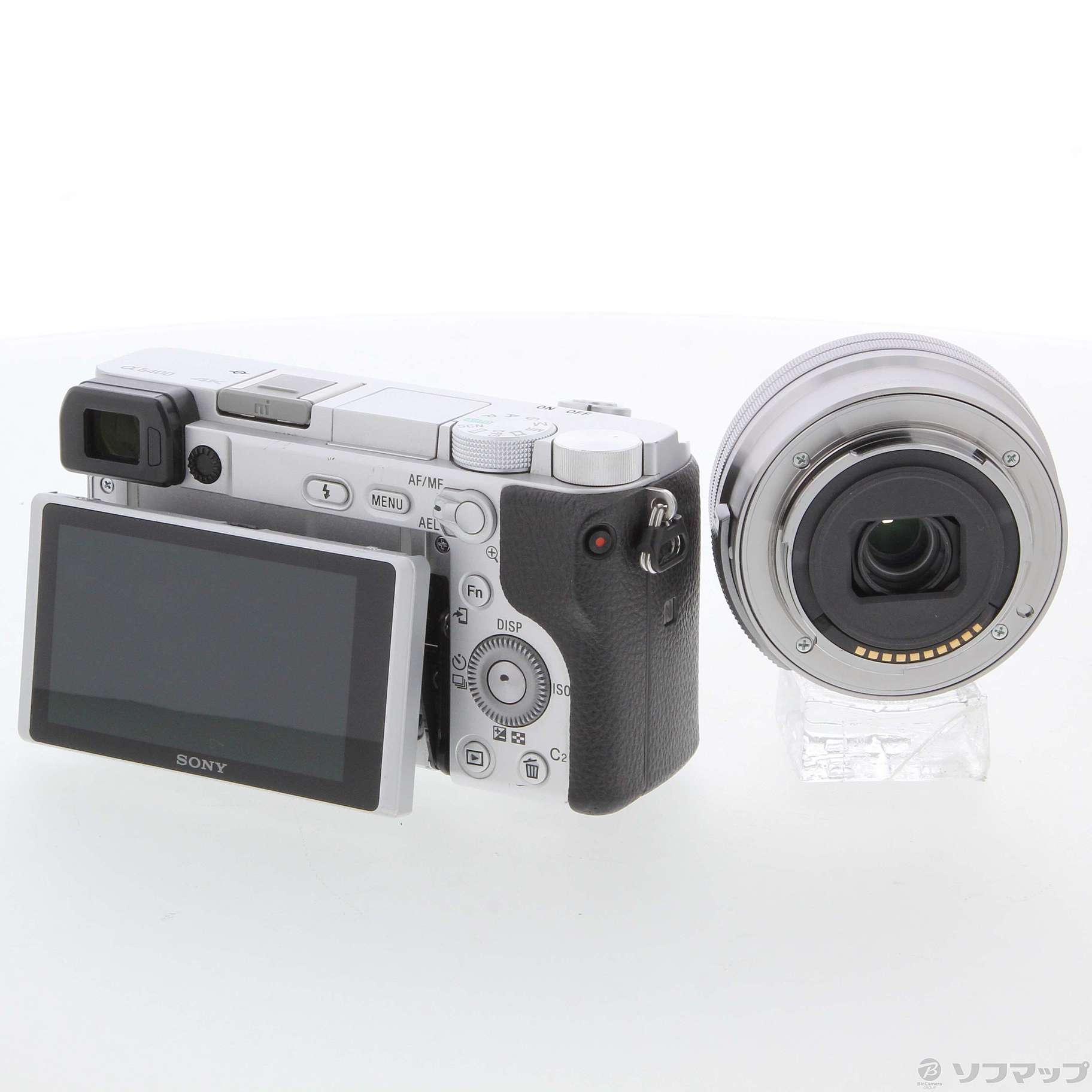 中古】α6400 ILCE-6400L パワーズームレンズキット シルバー