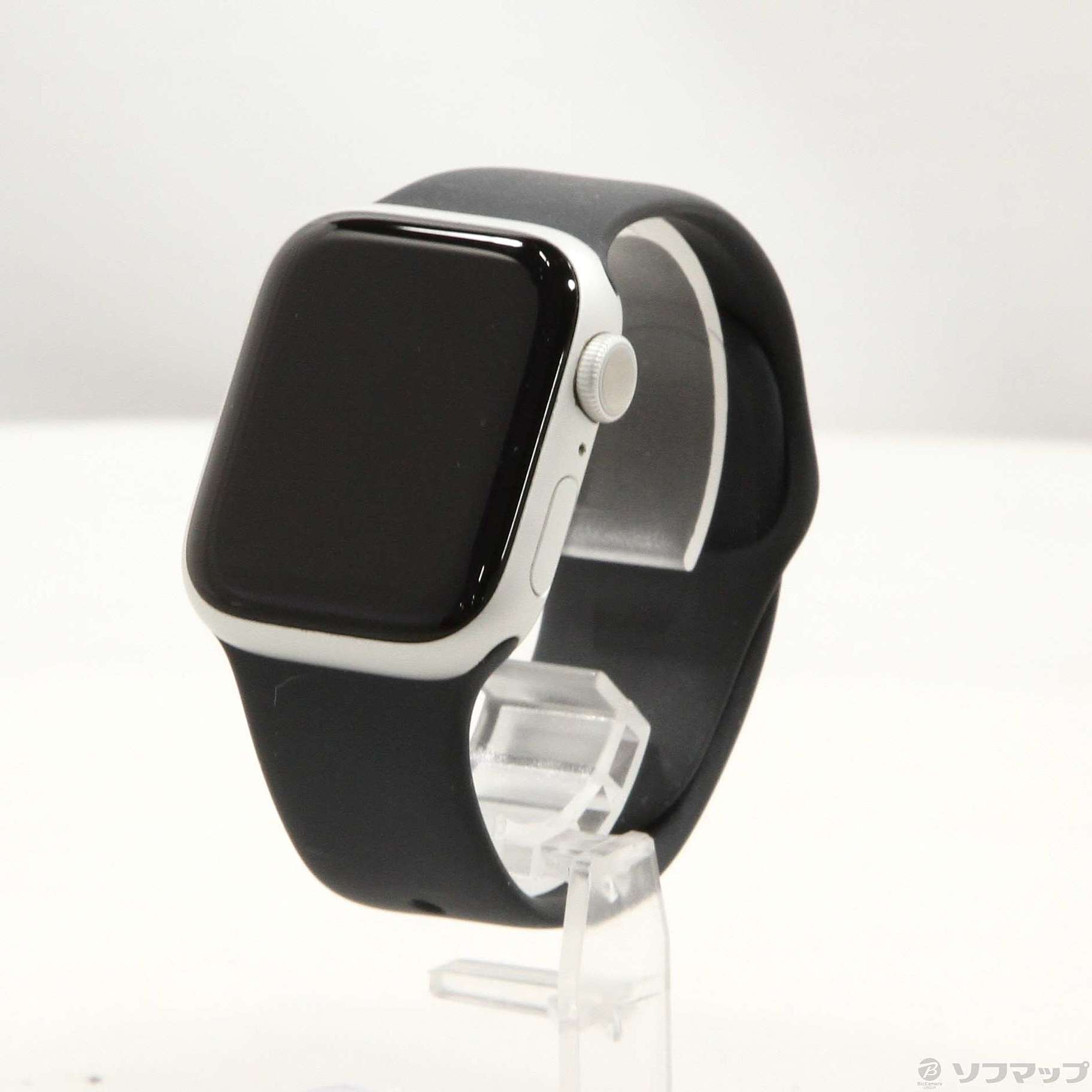 Apple Watch Series 8 GPS 41mm シルバーアルミニウムケース ブラックスポーツバンド
