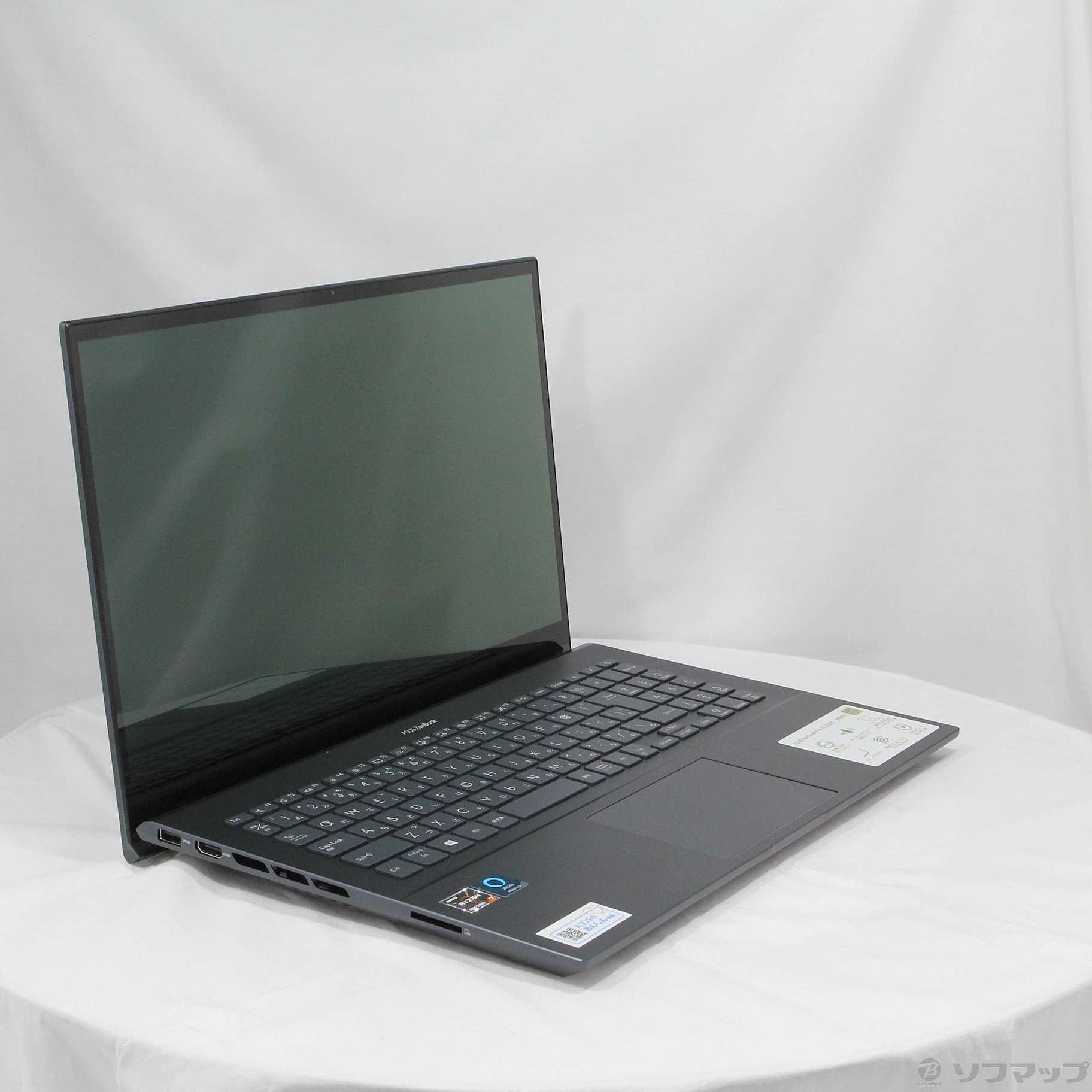 中古】〔展示品〕 Zenbook Pro 15 OLED UM535QA UM535QA-KY213WS パイングレー [2133052346425]  - リコレ！|ビックカメラグループ ソフマップの中古通販サイト