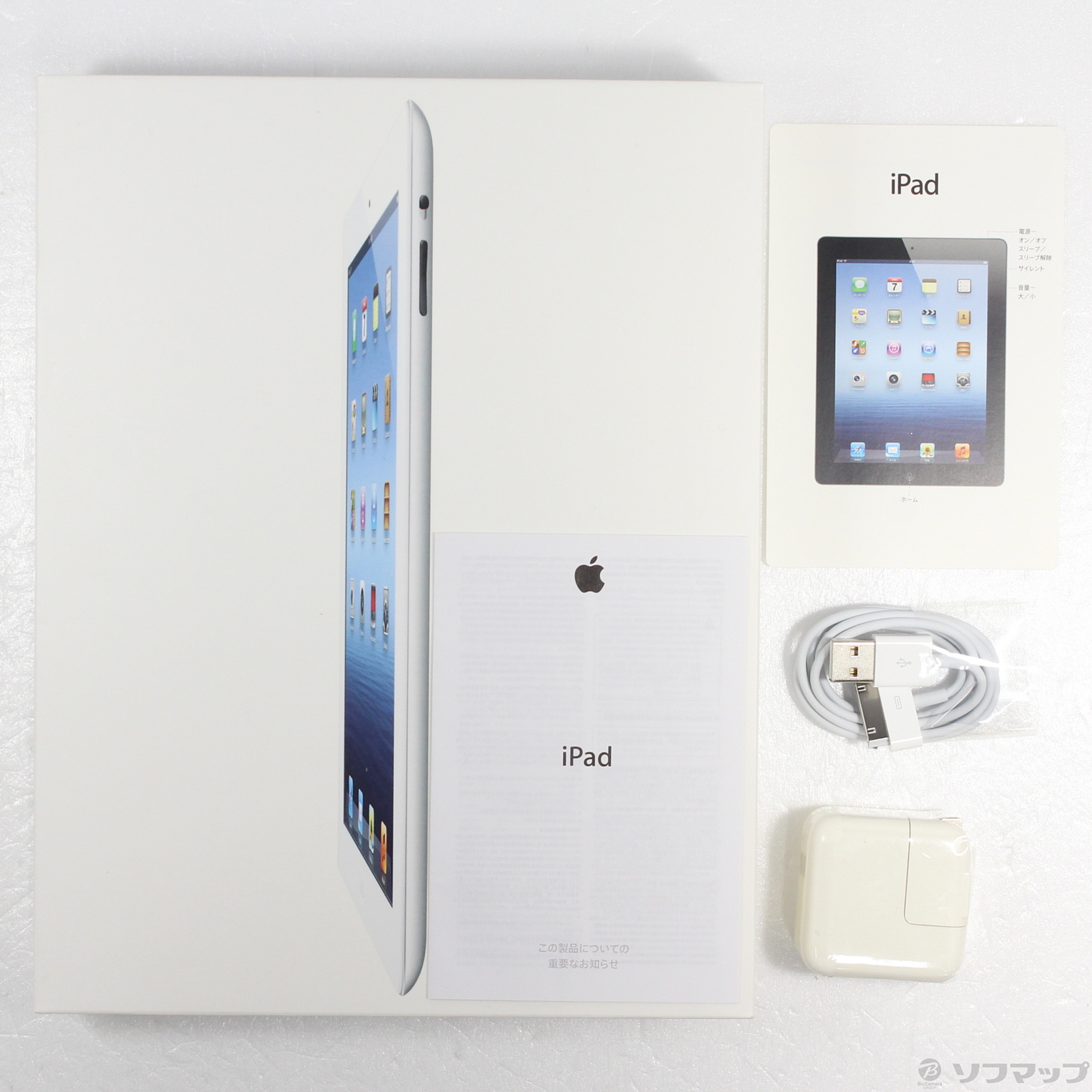 中古品〕 iPad 第3世代 32GB ホワイト MD329J／A Wi-Fi｜の通販は