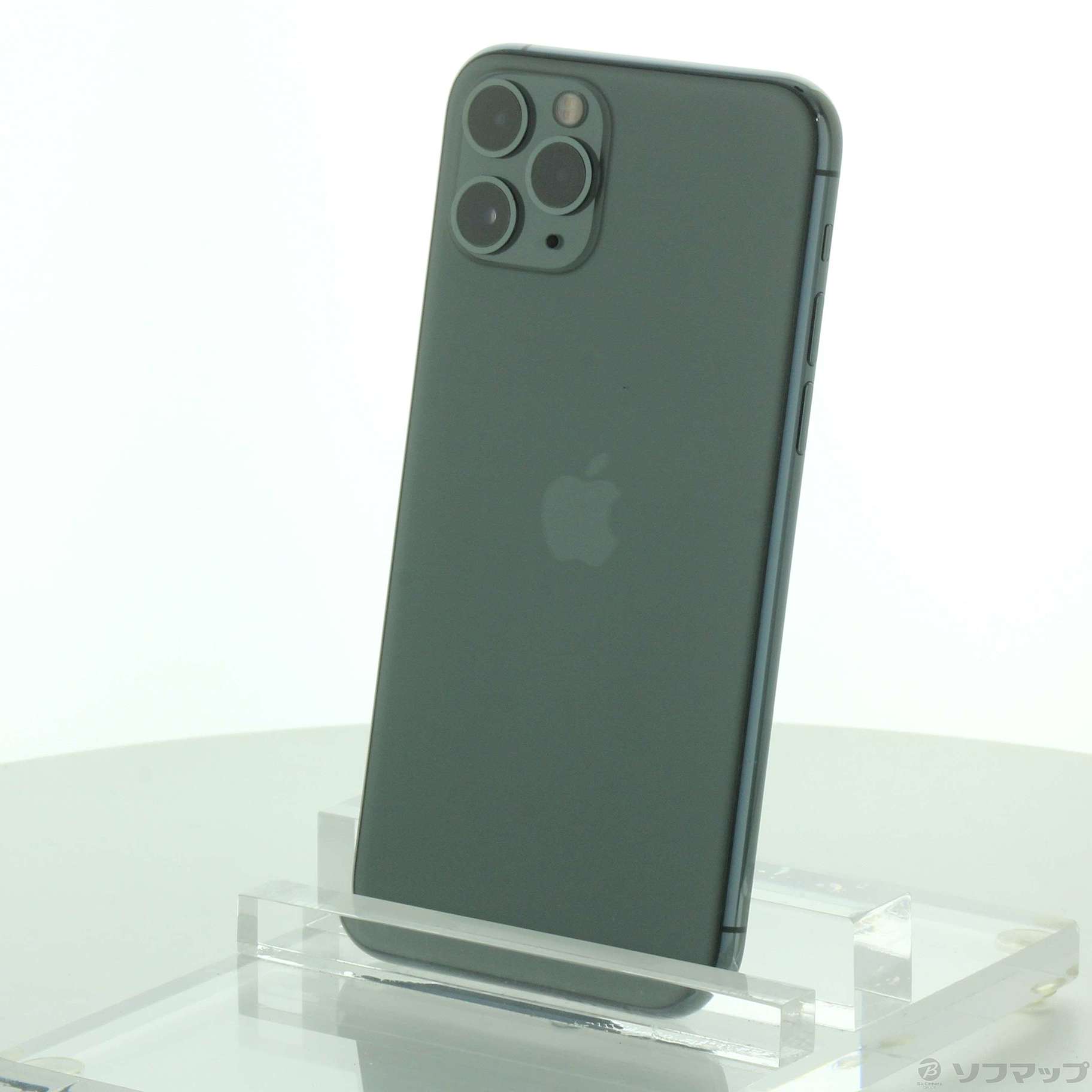 中古】iPhone11 Pro 256GB ミッドナイトグリーン NWCC2J／A SIMフリー 